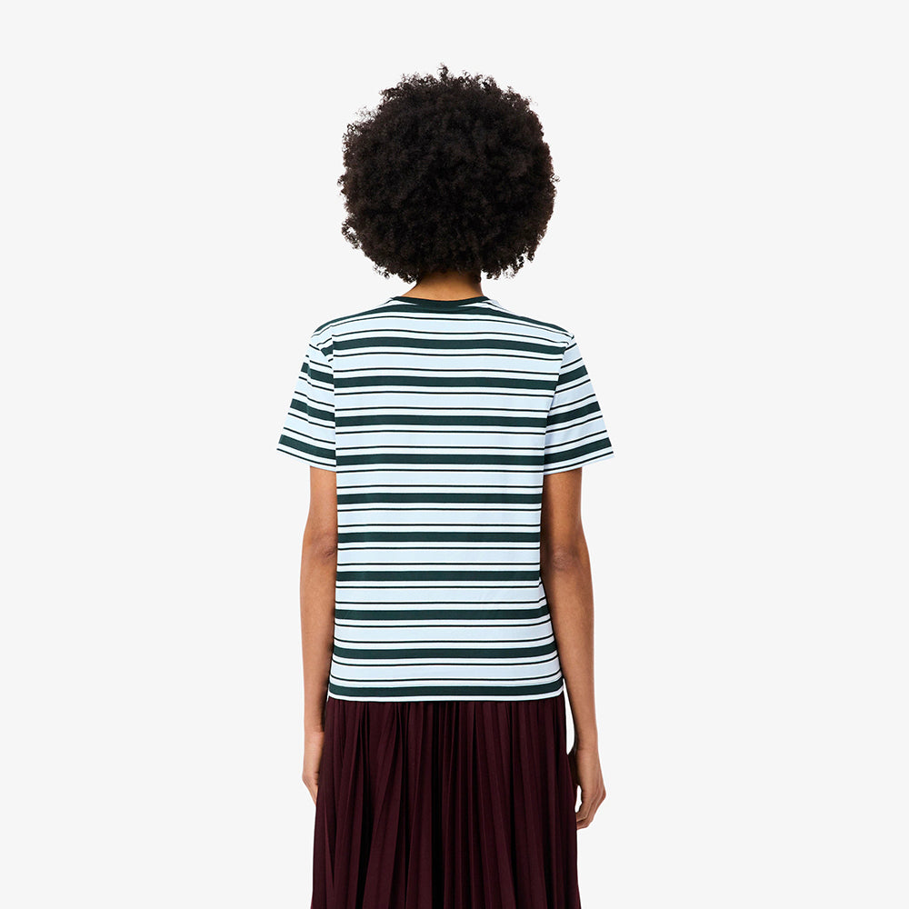 חולצת טישירט קצרה לקוסט Striped Jersey נשים