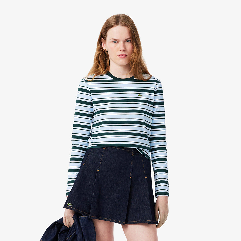 חולצת טישירט ארוכה לקוסט Striped Jersey נשים