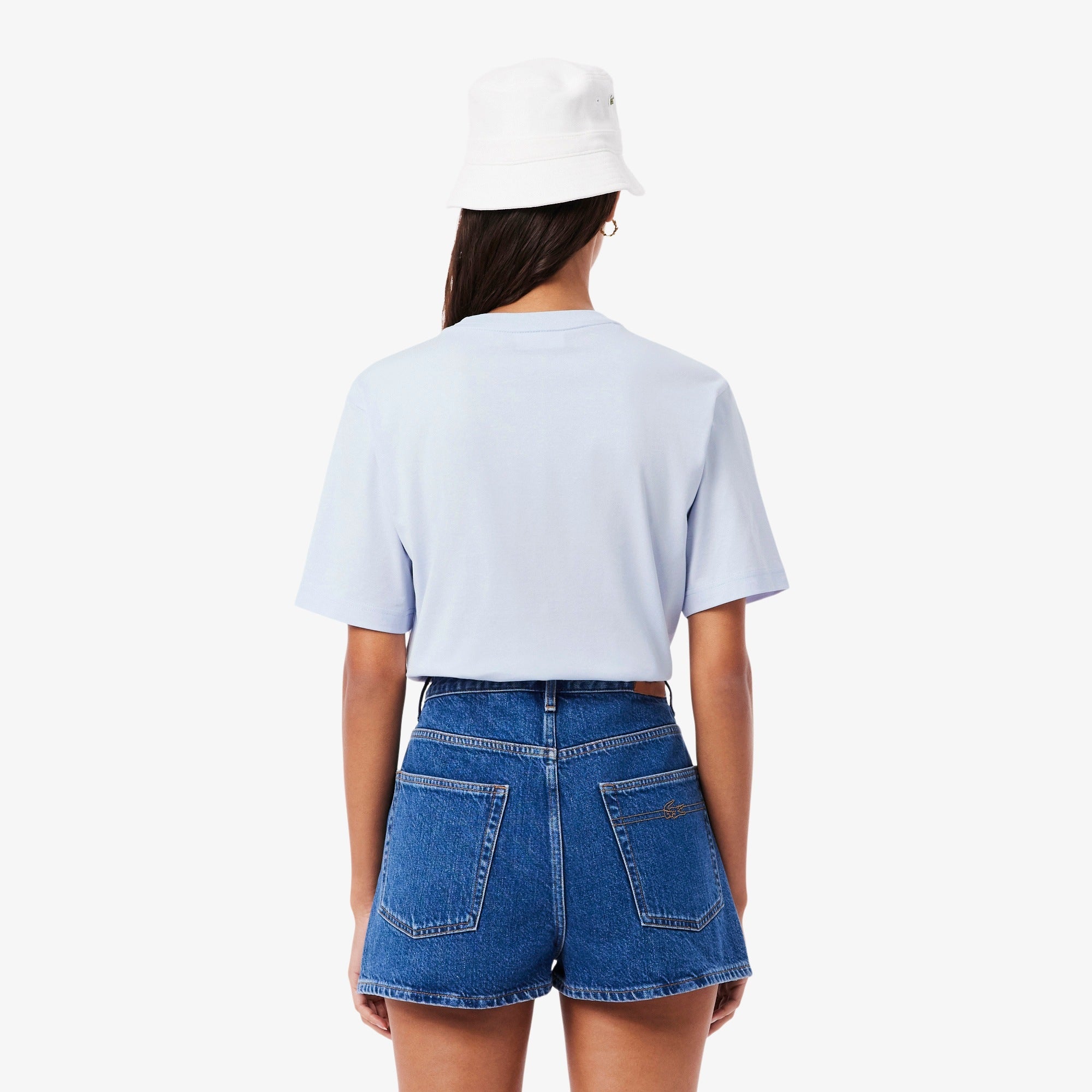 חולצת טישירט קצרה לקוסט Relaxed Fit Soft Cotton נשים