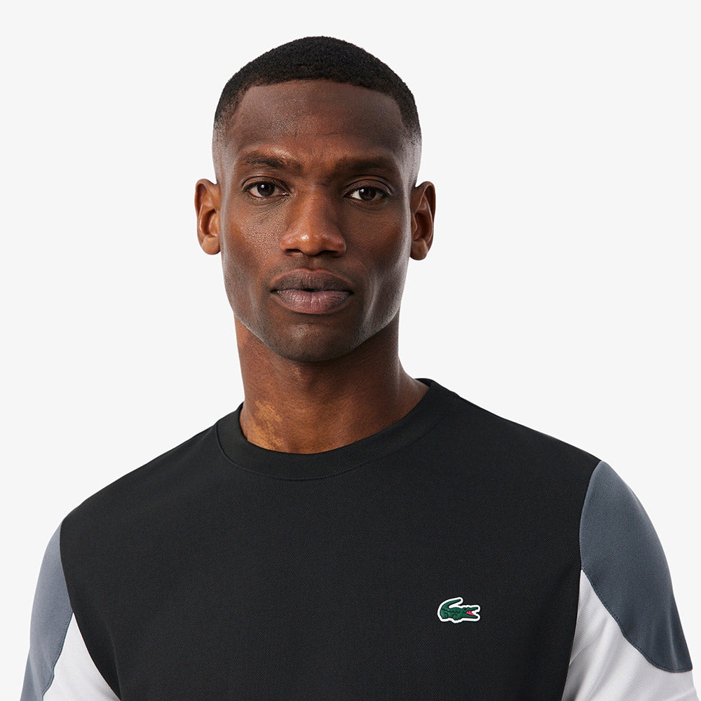 חולצת טישירט קצרה לקוסט Sport Printed Colour-Block גברים