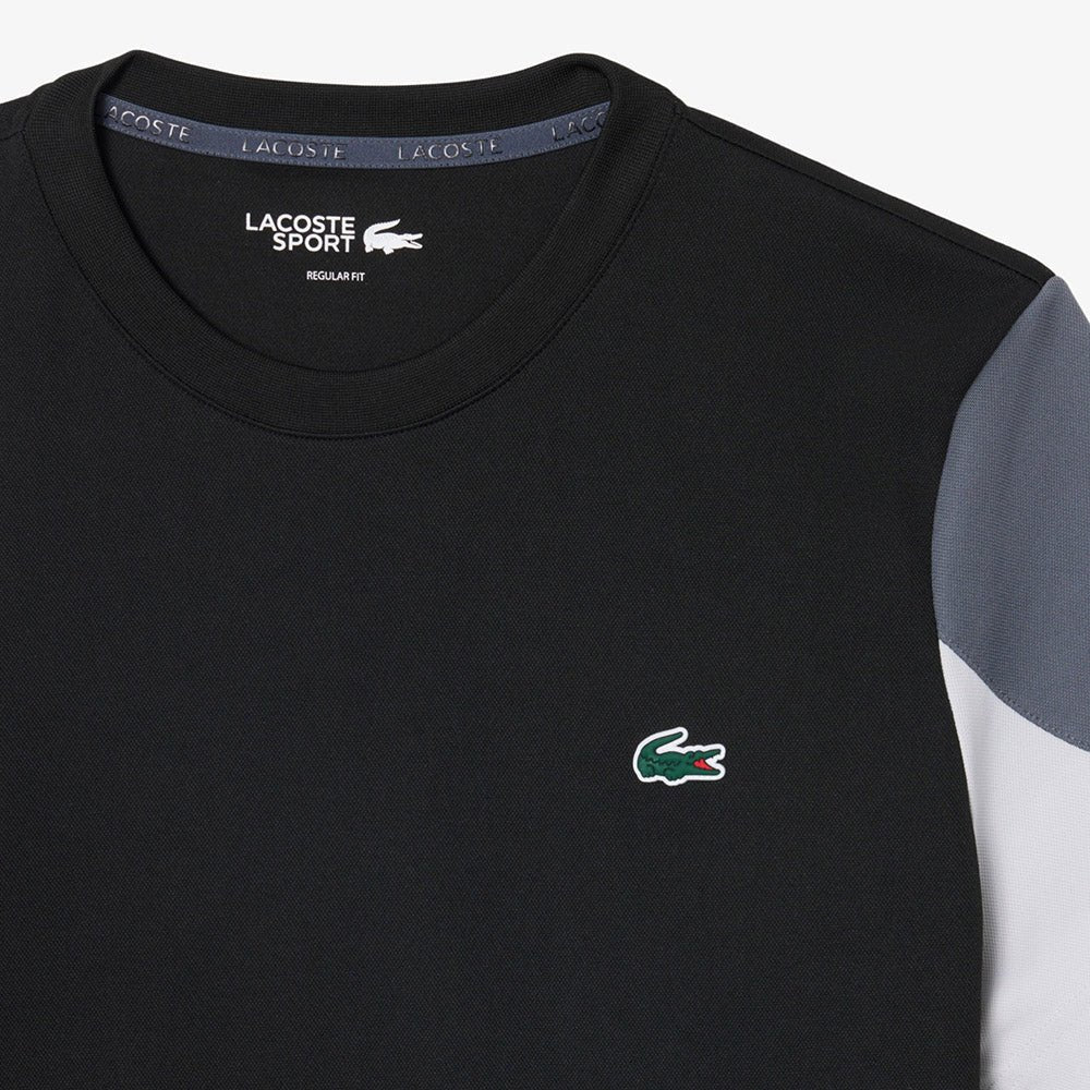 חולצת טישירט קצרה לקוסט Sport Printed Colour-Block גברים