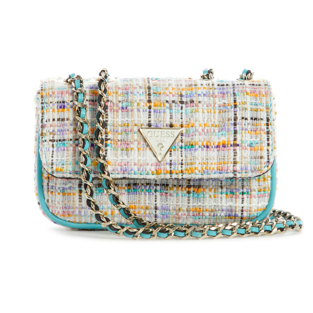 תיק צד Guess נשים Cessily Tweed Convertible Mini Bag