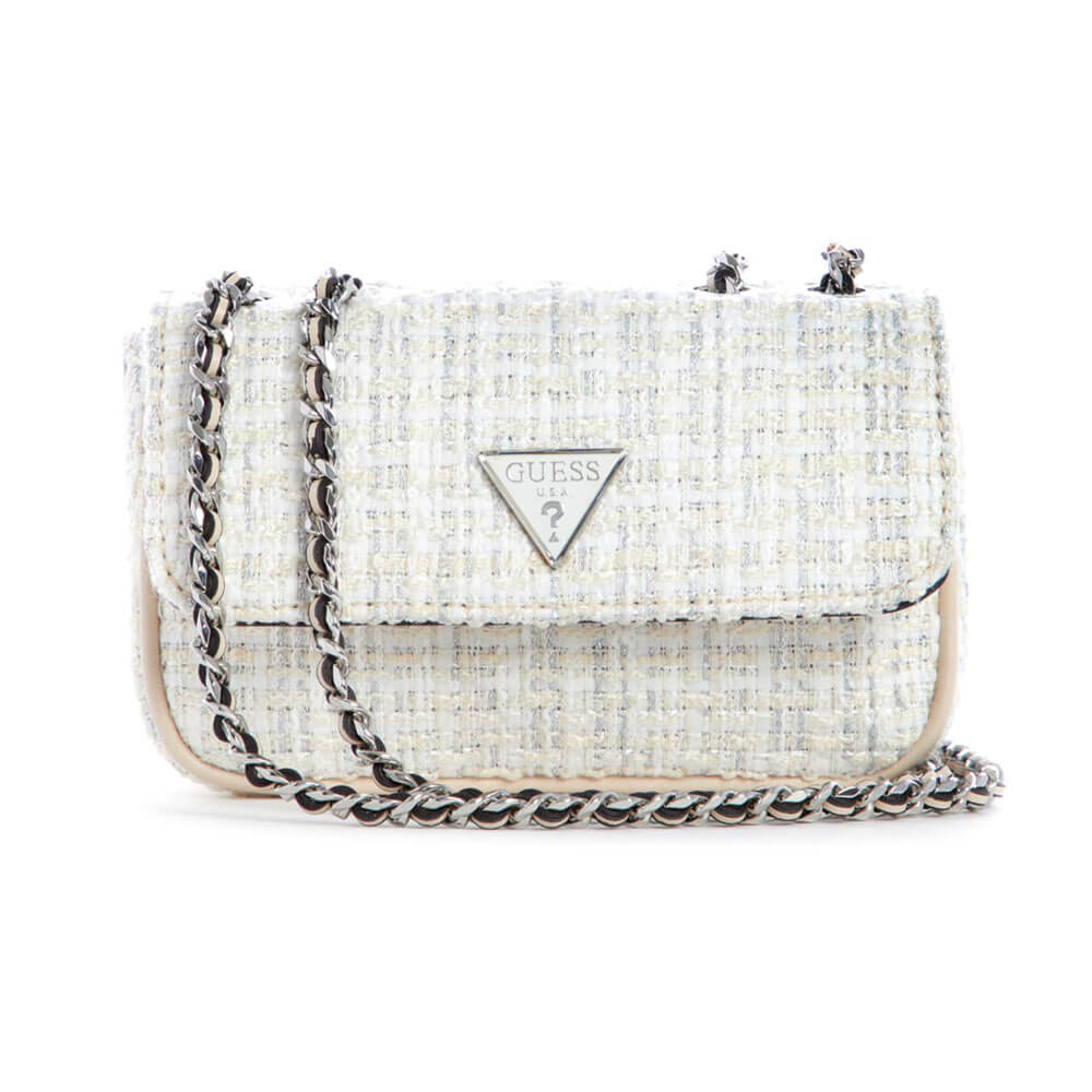 תיק צד Guess נשים Cessily Tweed Convertible Mini Bag