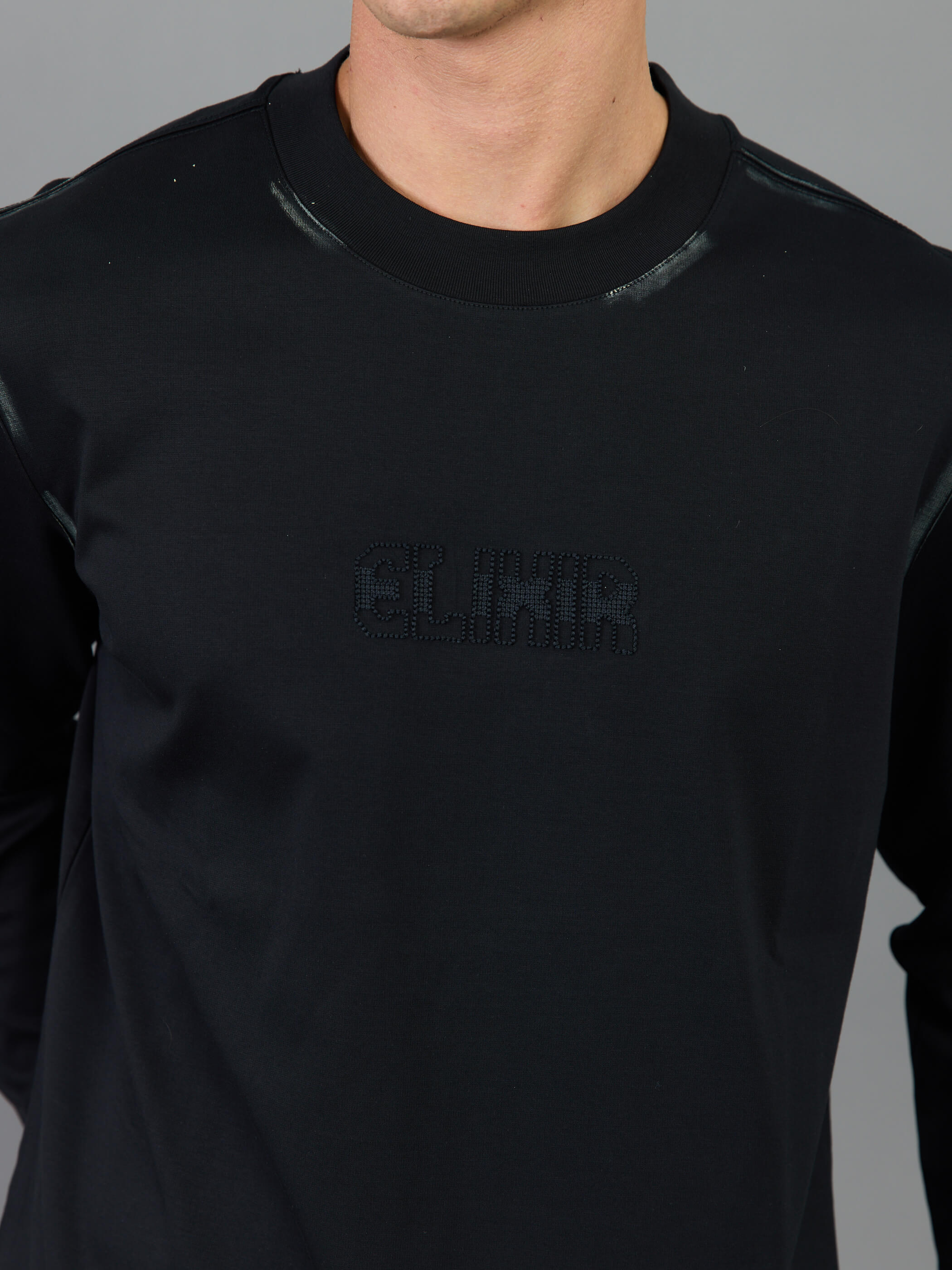 חולצת טישירט ארוכה אליקסיר Center Logo גברים