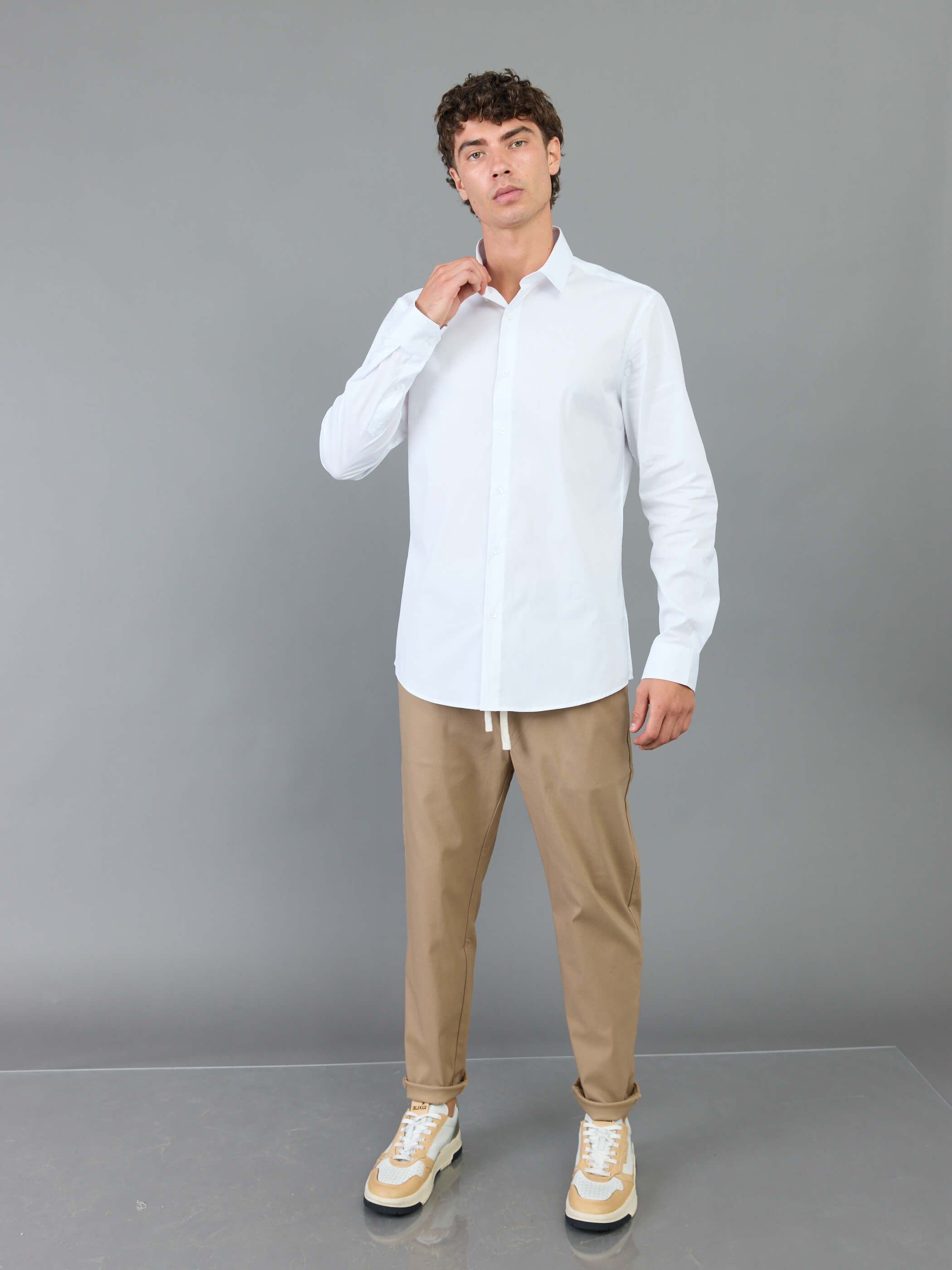 חולצה מכופתרת אליקסיר Embroidered Logo גברים