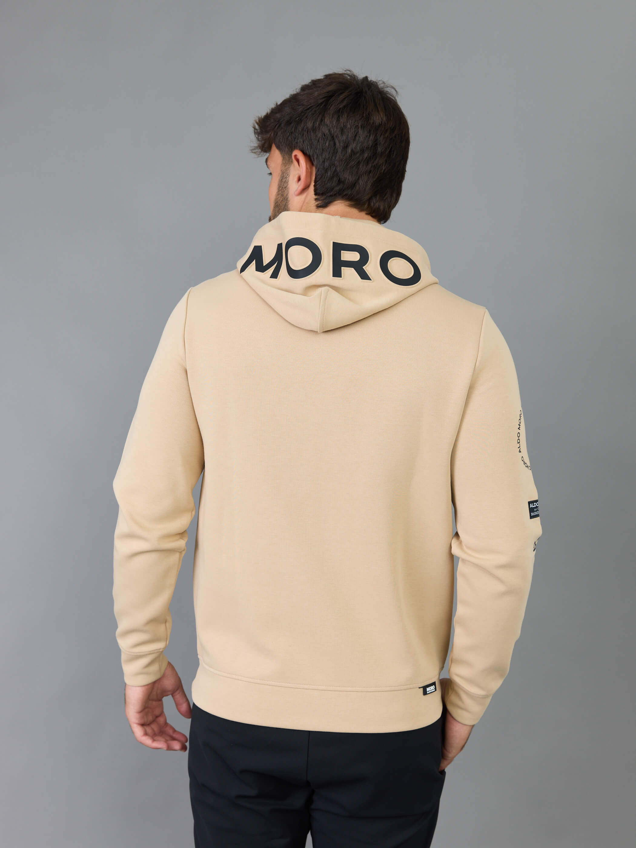 קפוצ'ון אלדו מורו Logo Print גברים