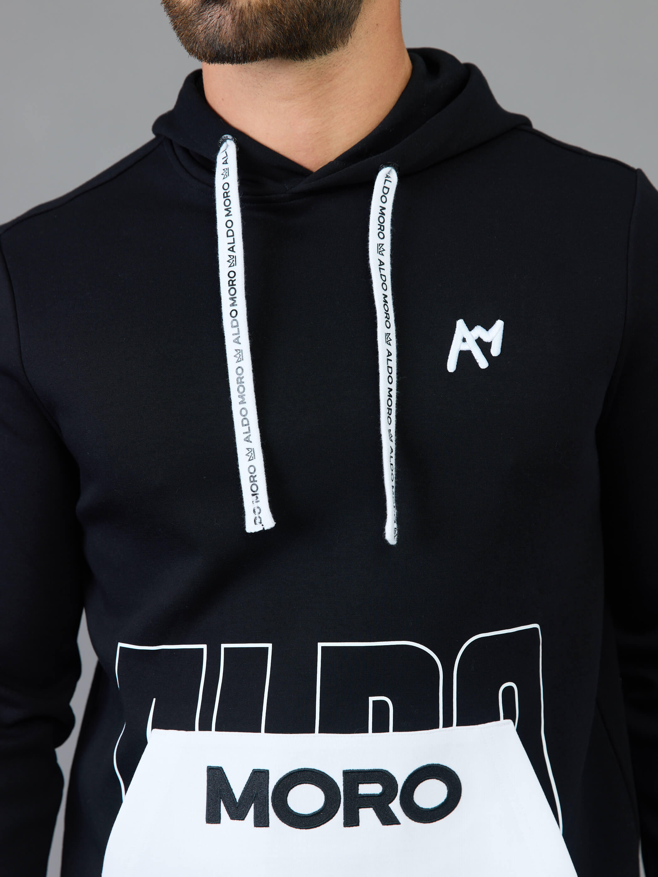 קפוצ'ון אלדו מורו Logo Print גברים