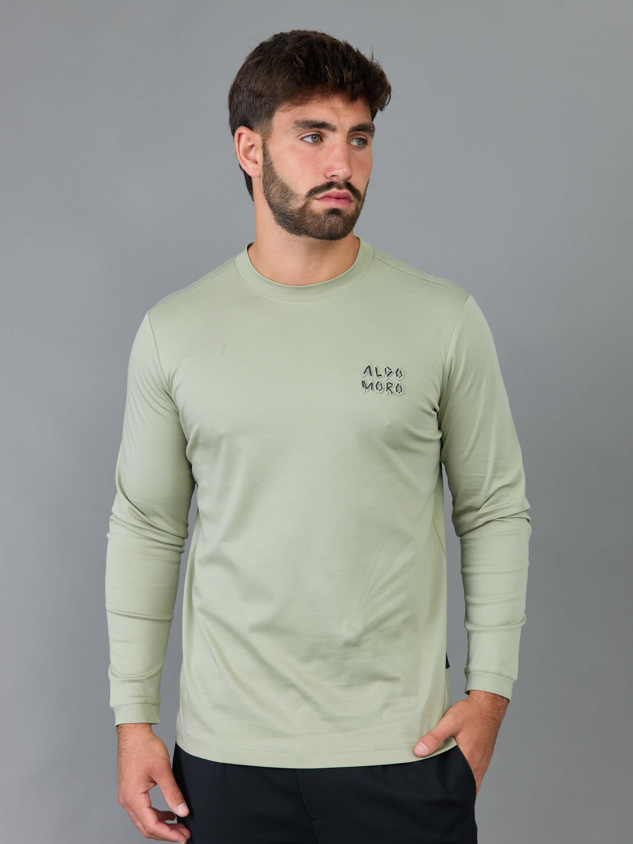 חולצת טישירט ארוכה אלדו מורו Back Crown גברים
