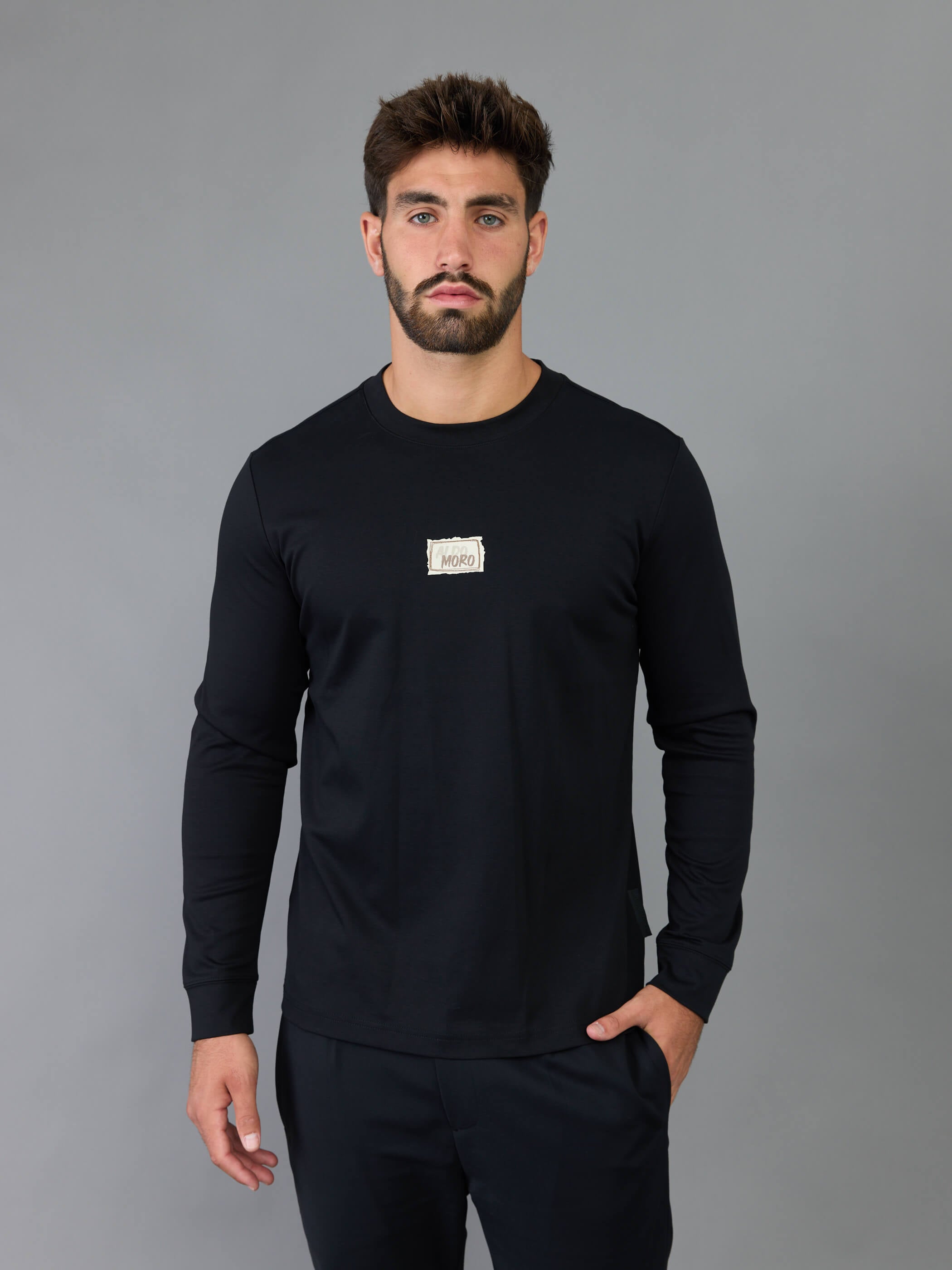 חולצת טישירט ארוכה אלדו מורו Back Patches גברים
