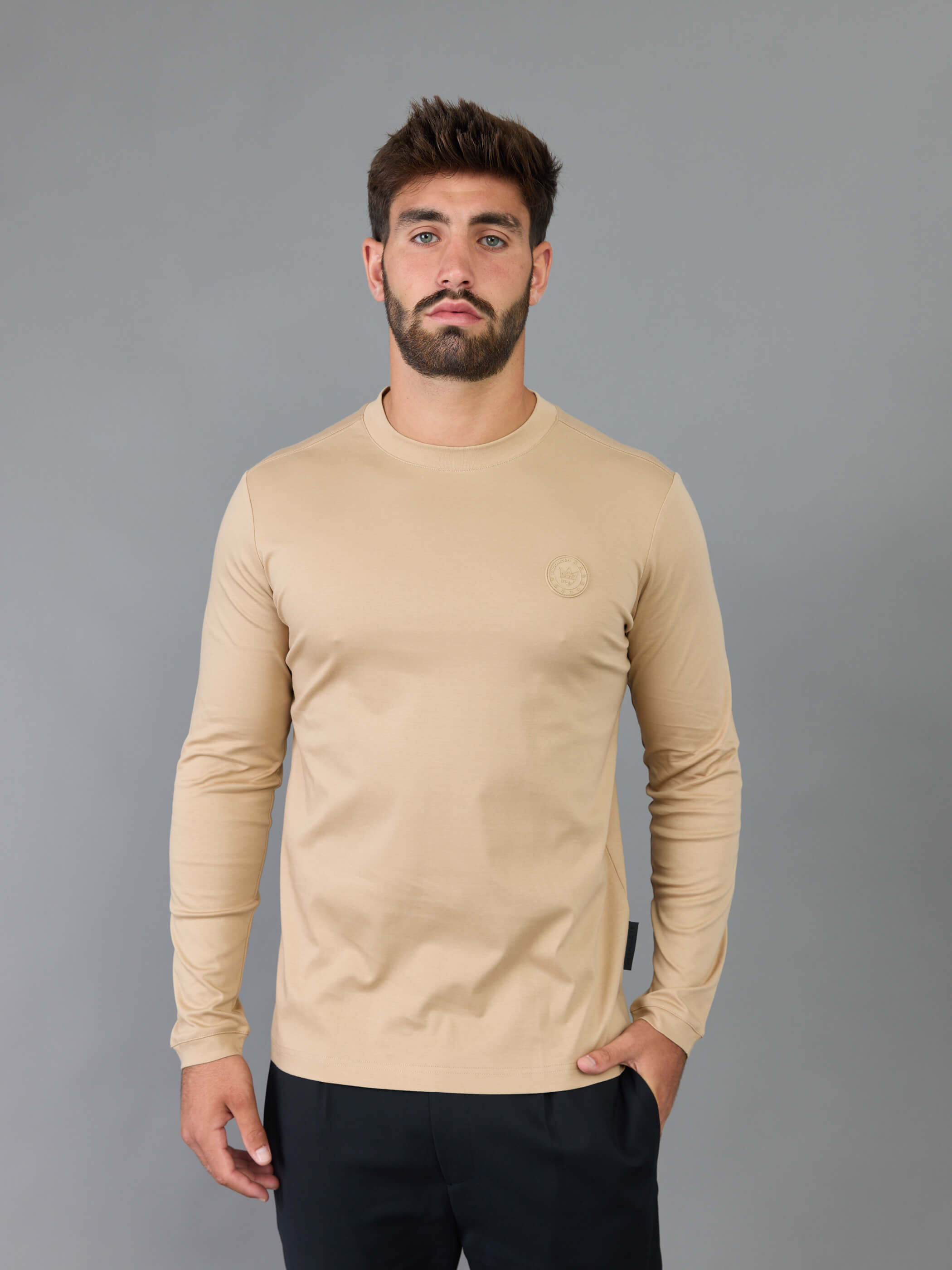 חולצת טישירט ארוכה אלדו מורו Circle Logo גברים