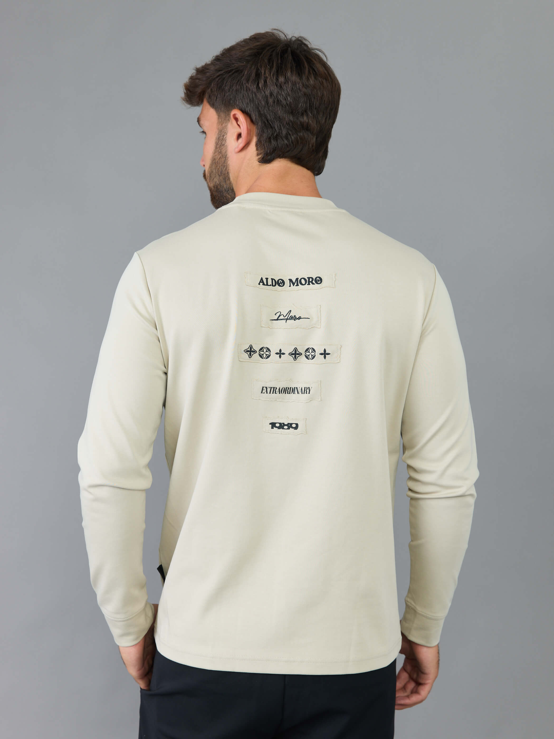 חולצת טישירט ארוכה אלדו מורו Back Patches גברים