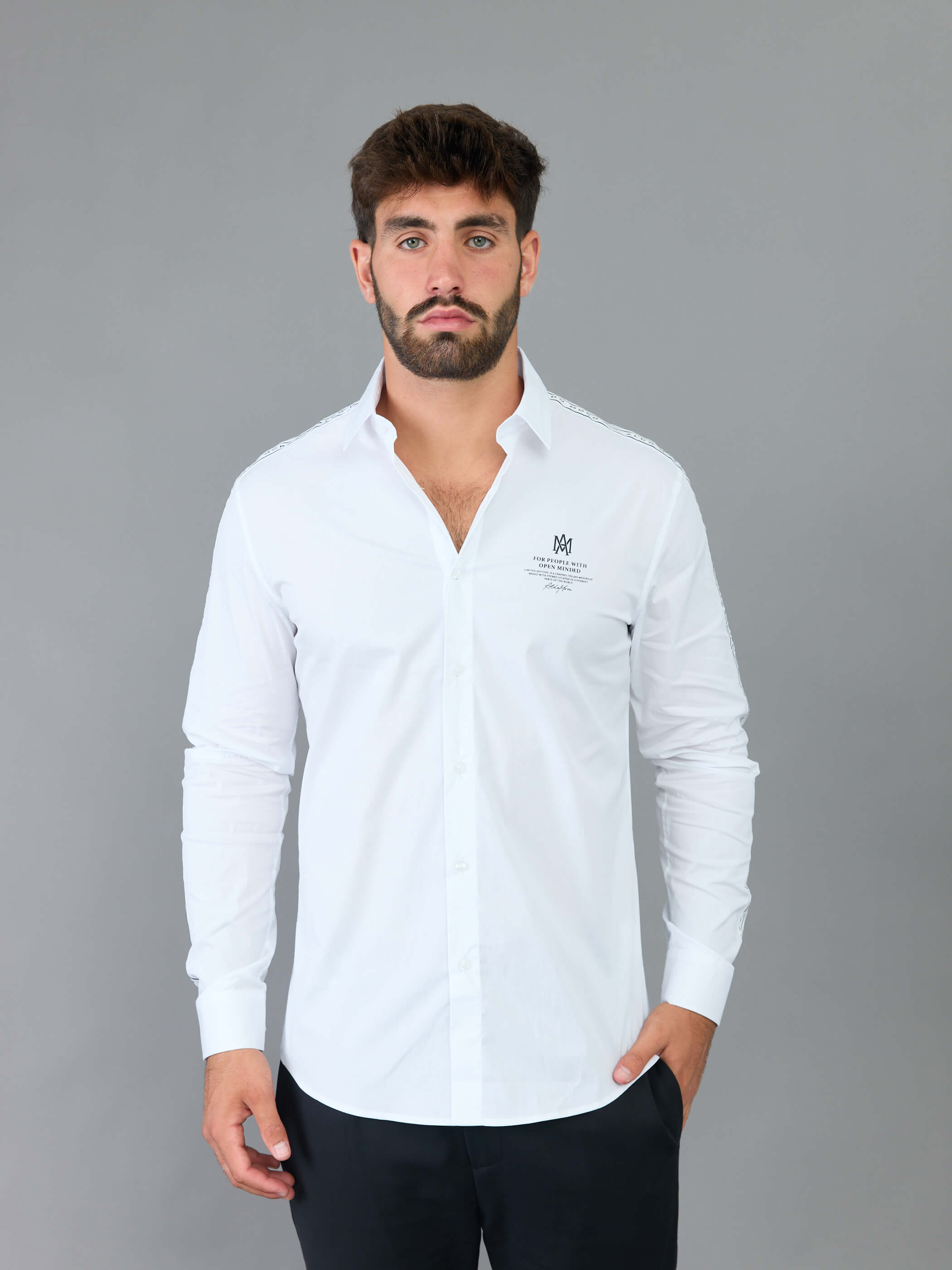 חולצה מכופתרת אלדו מורו Back Big Logo גברים