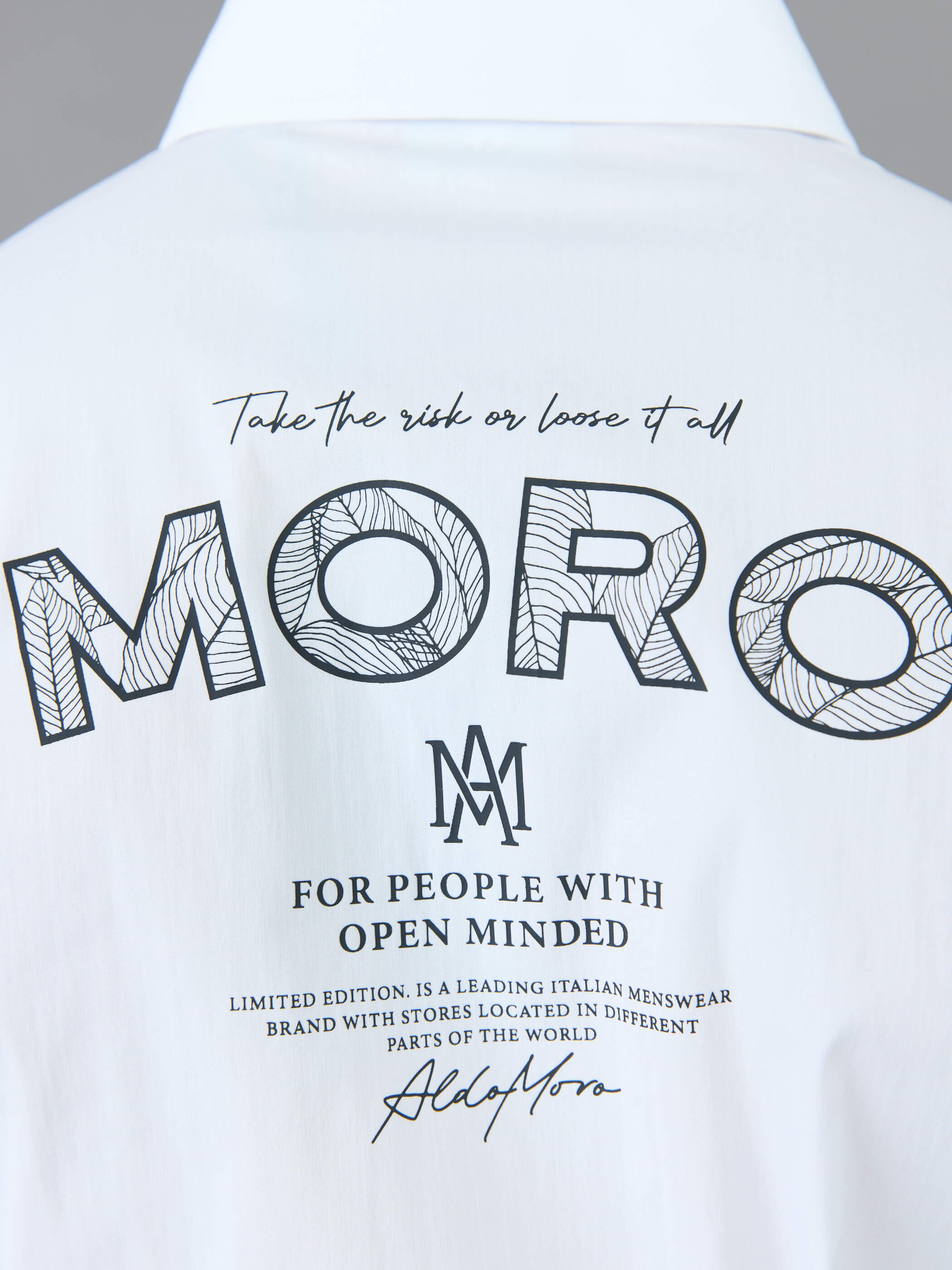 חולצה מכופתרת אלדו מורו Back Big Logo גברים