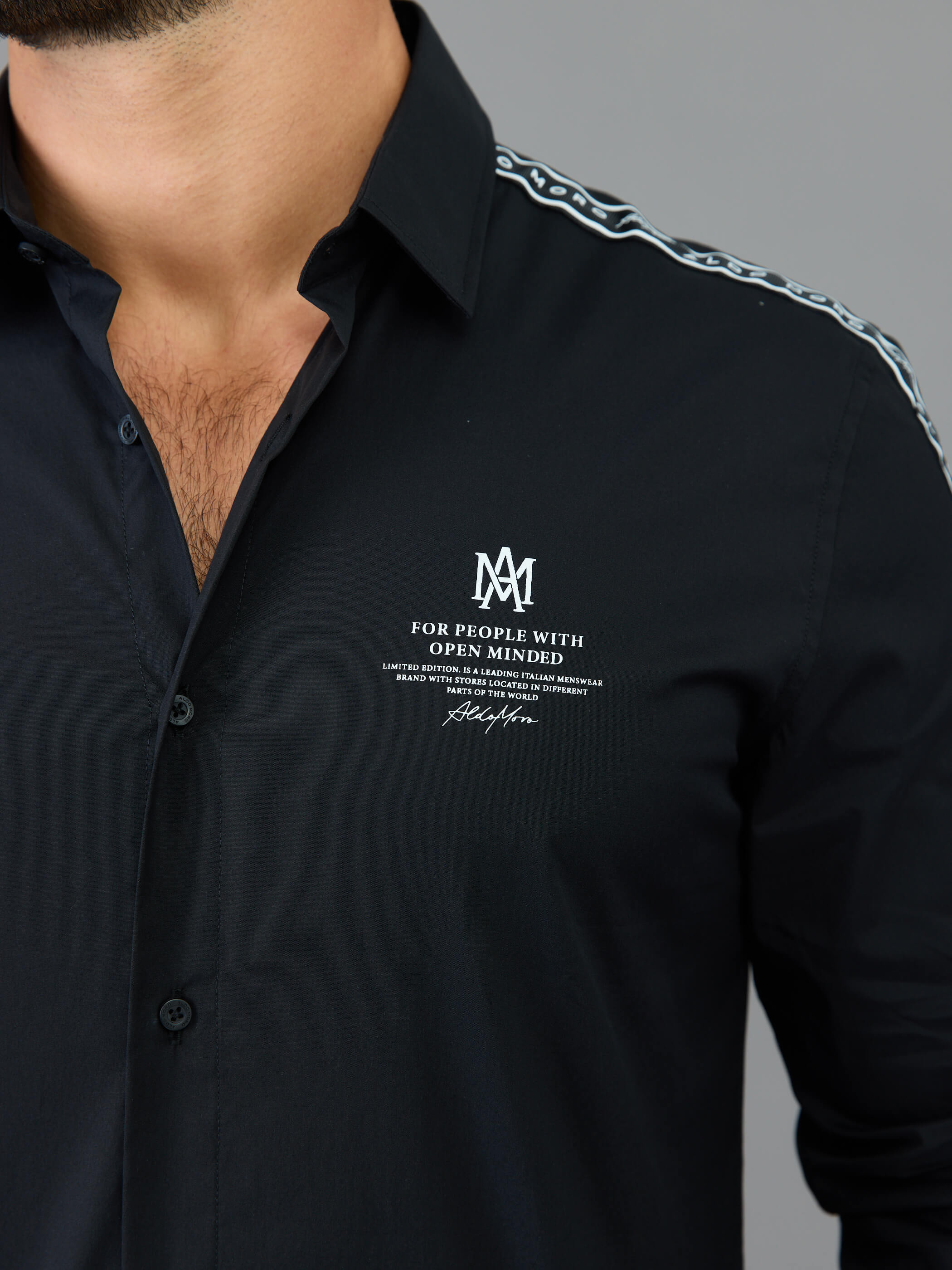 חולצה מכופתרת אלדו מורו Back Big Logo גברים