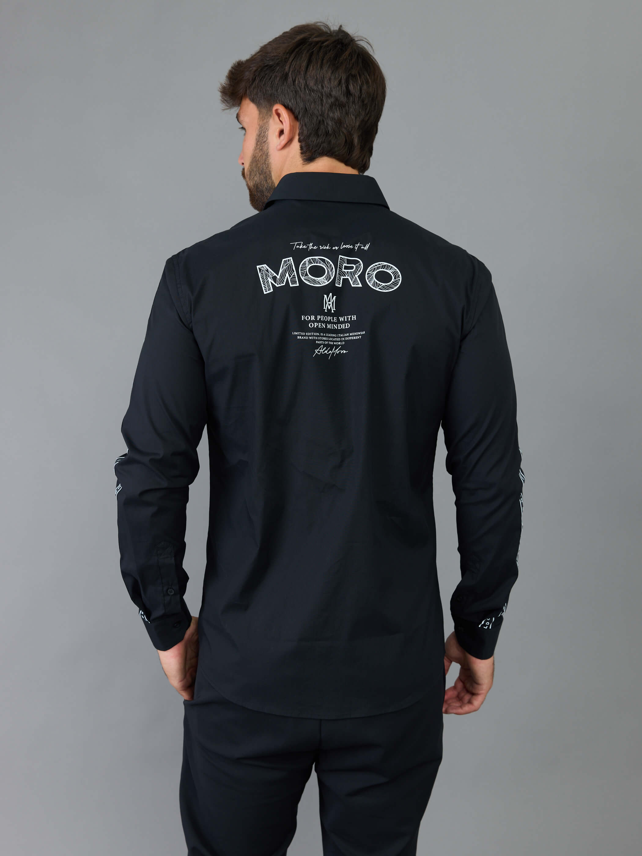 חולצה מכופתרת אלדו מורו Back Big Logo גברים