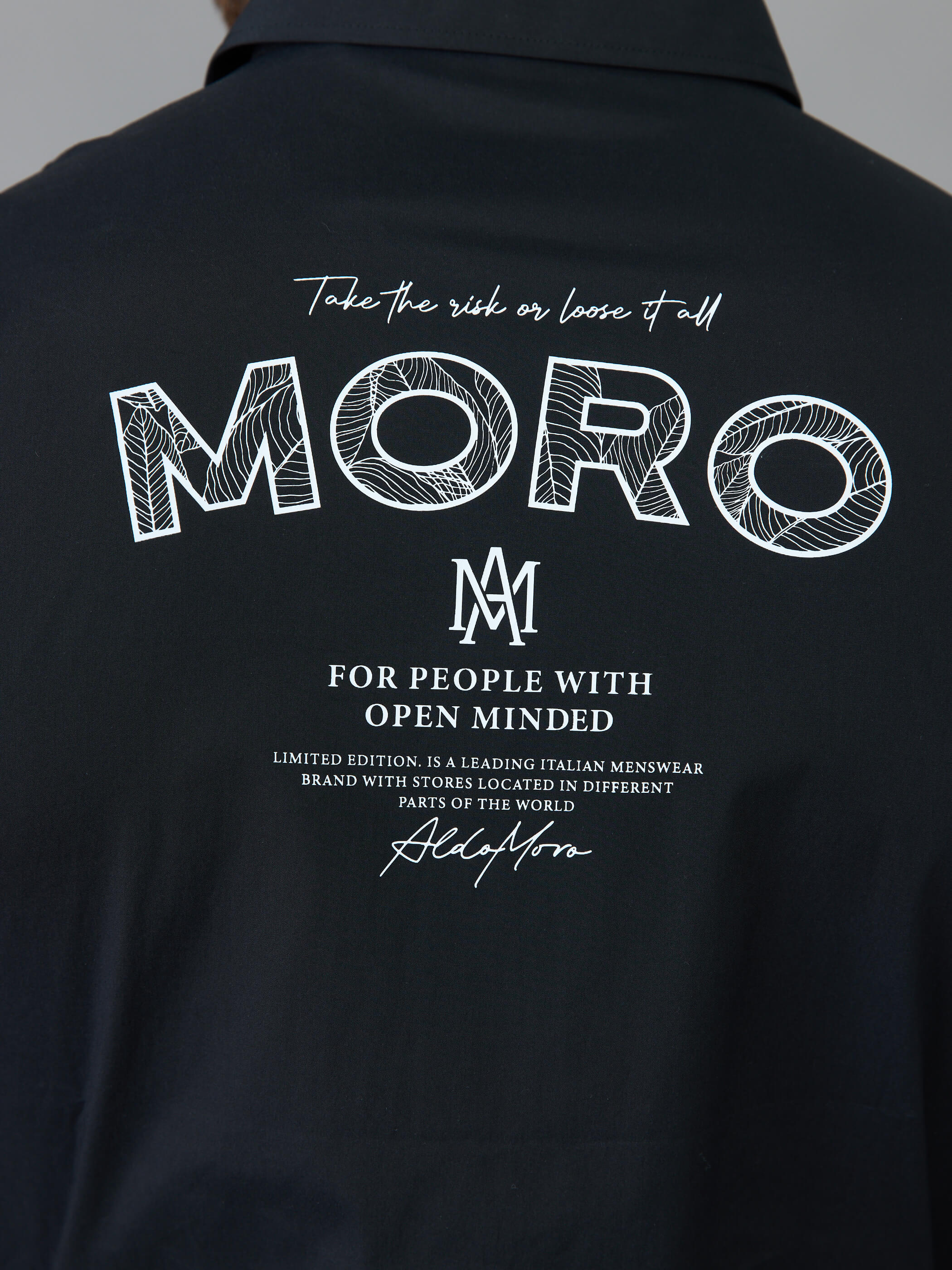 חולצה מכופתרת אלדו מורו Back Big Logo גברים