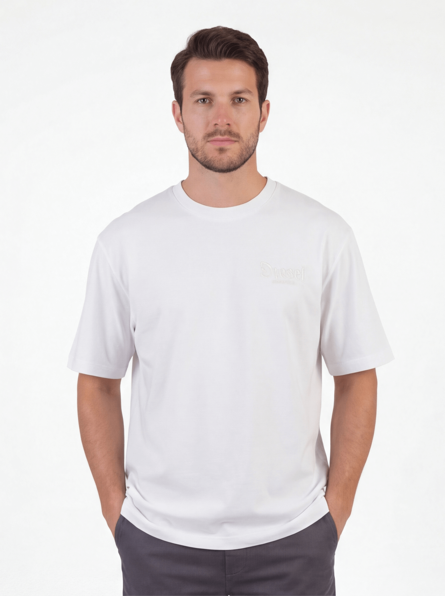 חולצת טישירט קצרה דיזל Side Print גברים