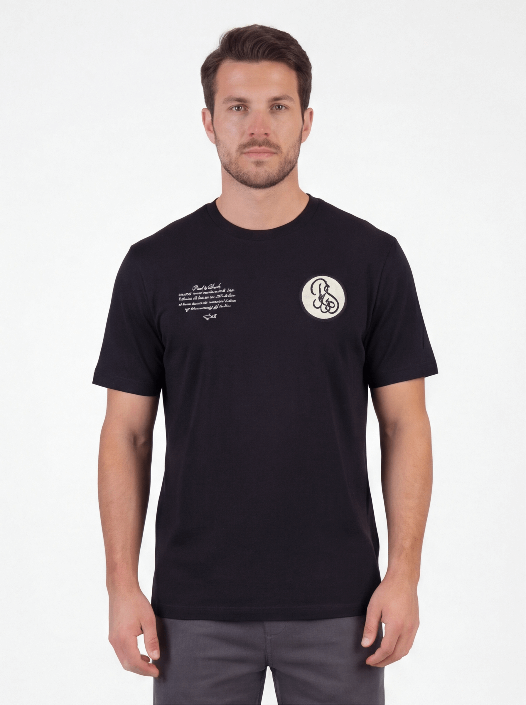 חולצת טישירט קצרה פול שארק Logo & Print גברים