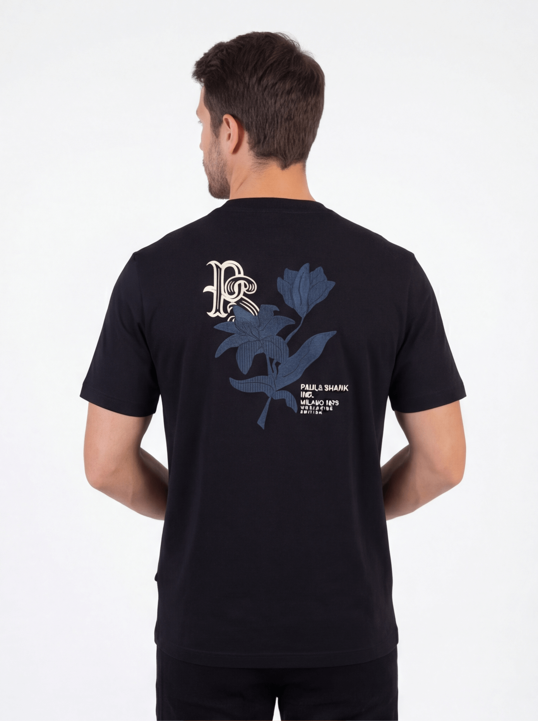 חולצת טישירט קצרה פול שארק Back Logo גברים