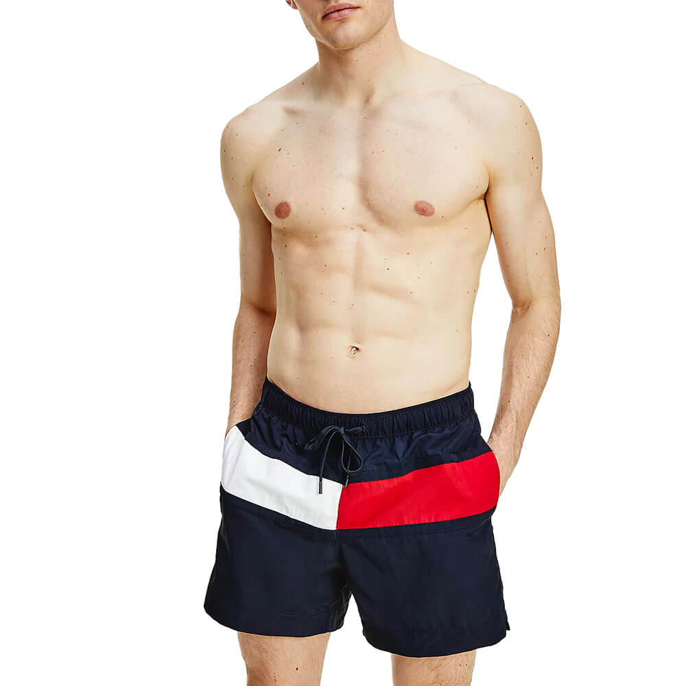 בגד ים טומי הילפיגר Flag Drawstring Mid Length גברים