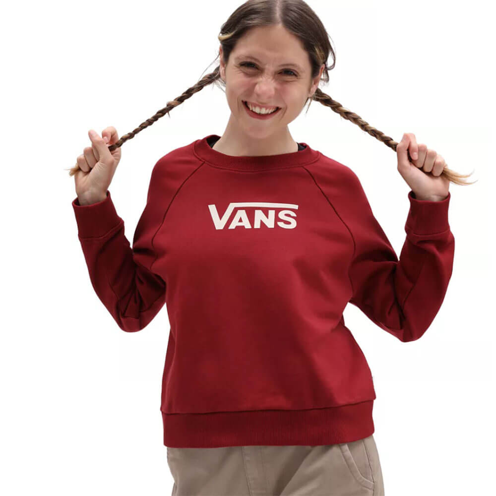 סווטשירט ואנס Flying V Boxy Crew Sweater נשים