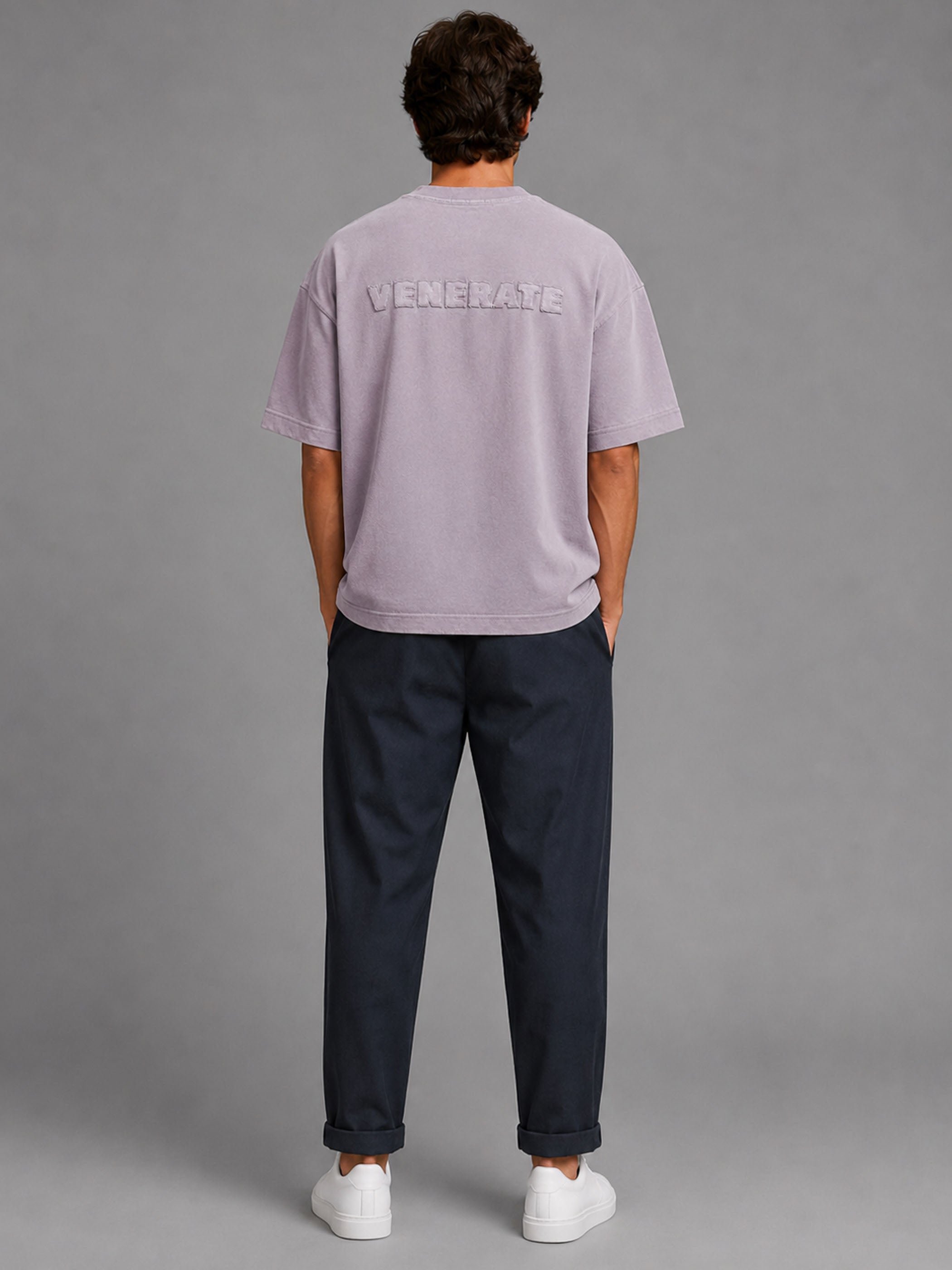 חולצת טישירט קצרה וויב Over Shirt V Logo גברים