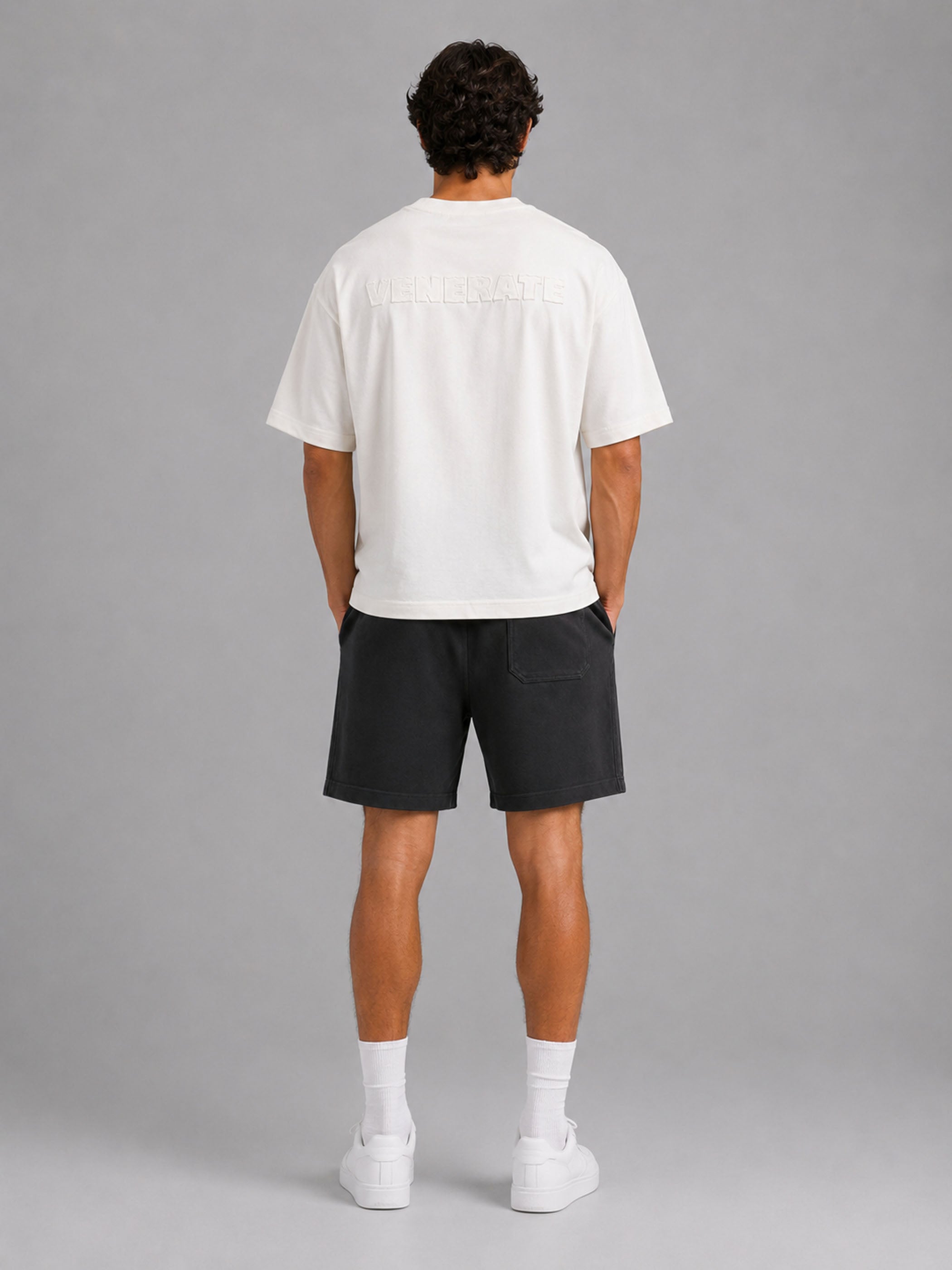 חולצת טישירט קצרה וויב Over Shirt V Logo גברים