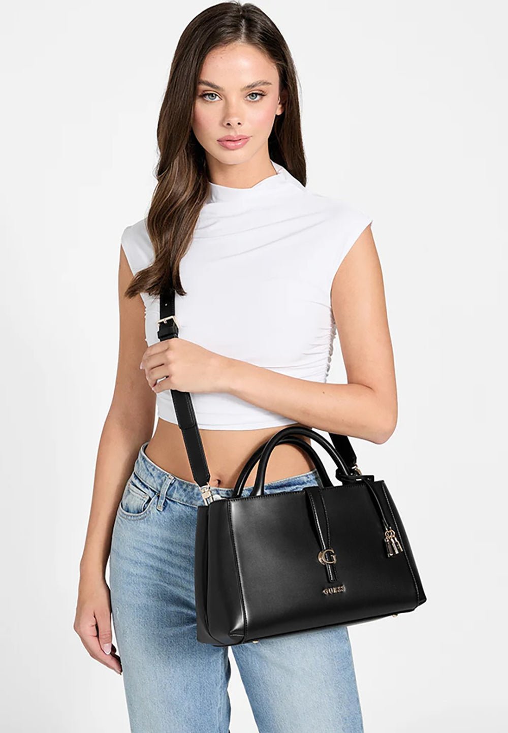 תיק Guess Carrie Girlfriend Satchel נשים