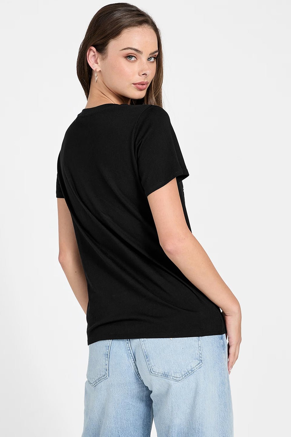 חולצת טישירט קצרה Guess Printed נשים