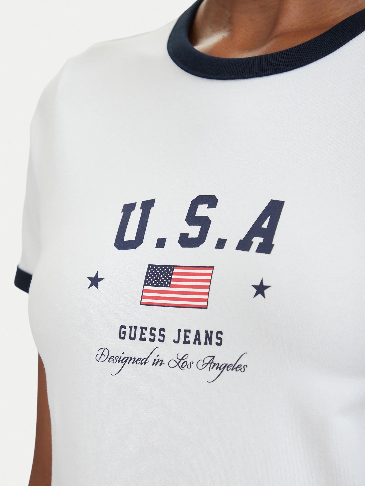חולצת טישירט קצרה Guess World Cup Usa נשים