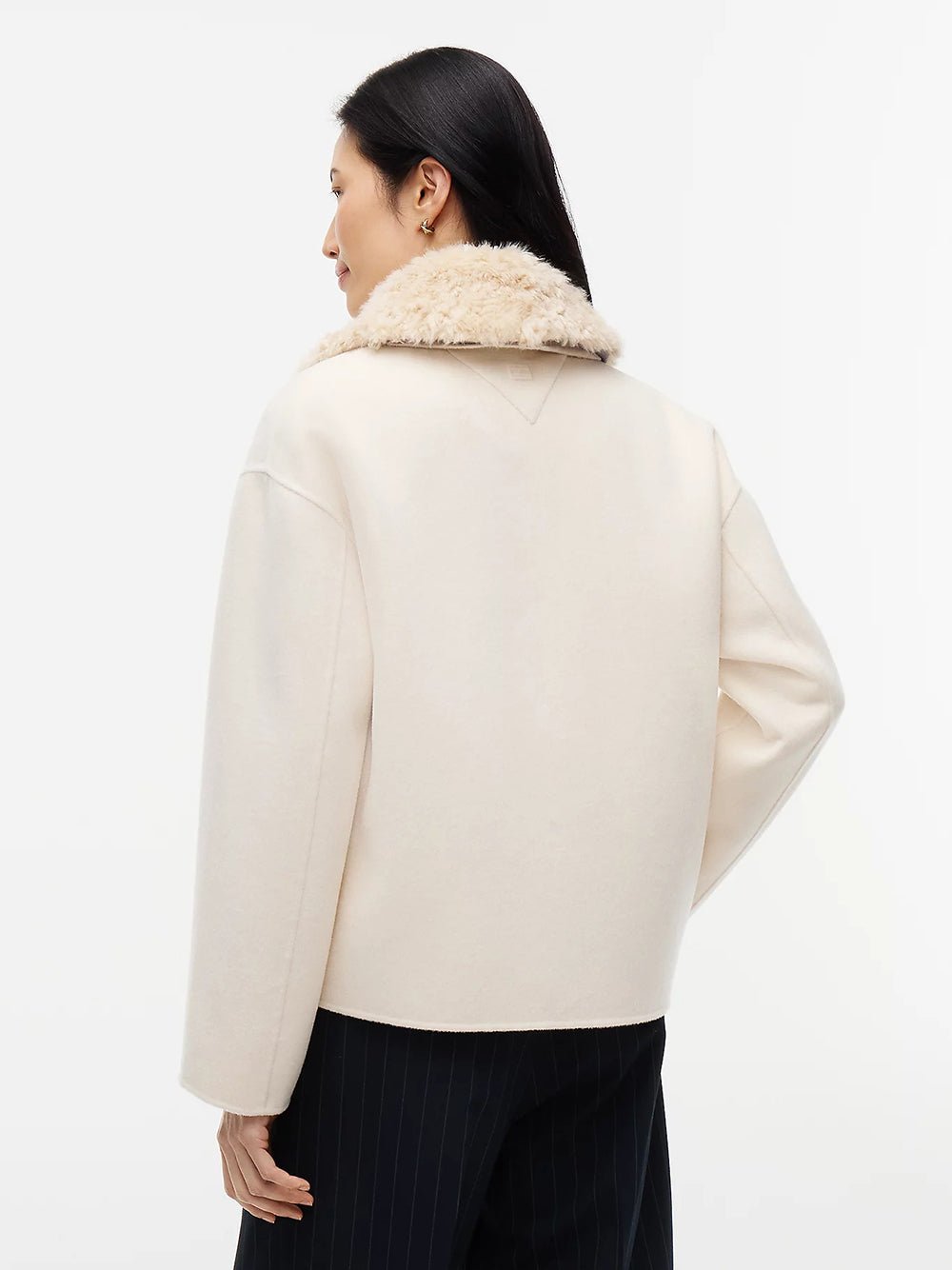 ג'קט טומי הילפיגר Double-Faced Wool Blend Relaxed נשים - thr-WW0WW52915-AEF-XS