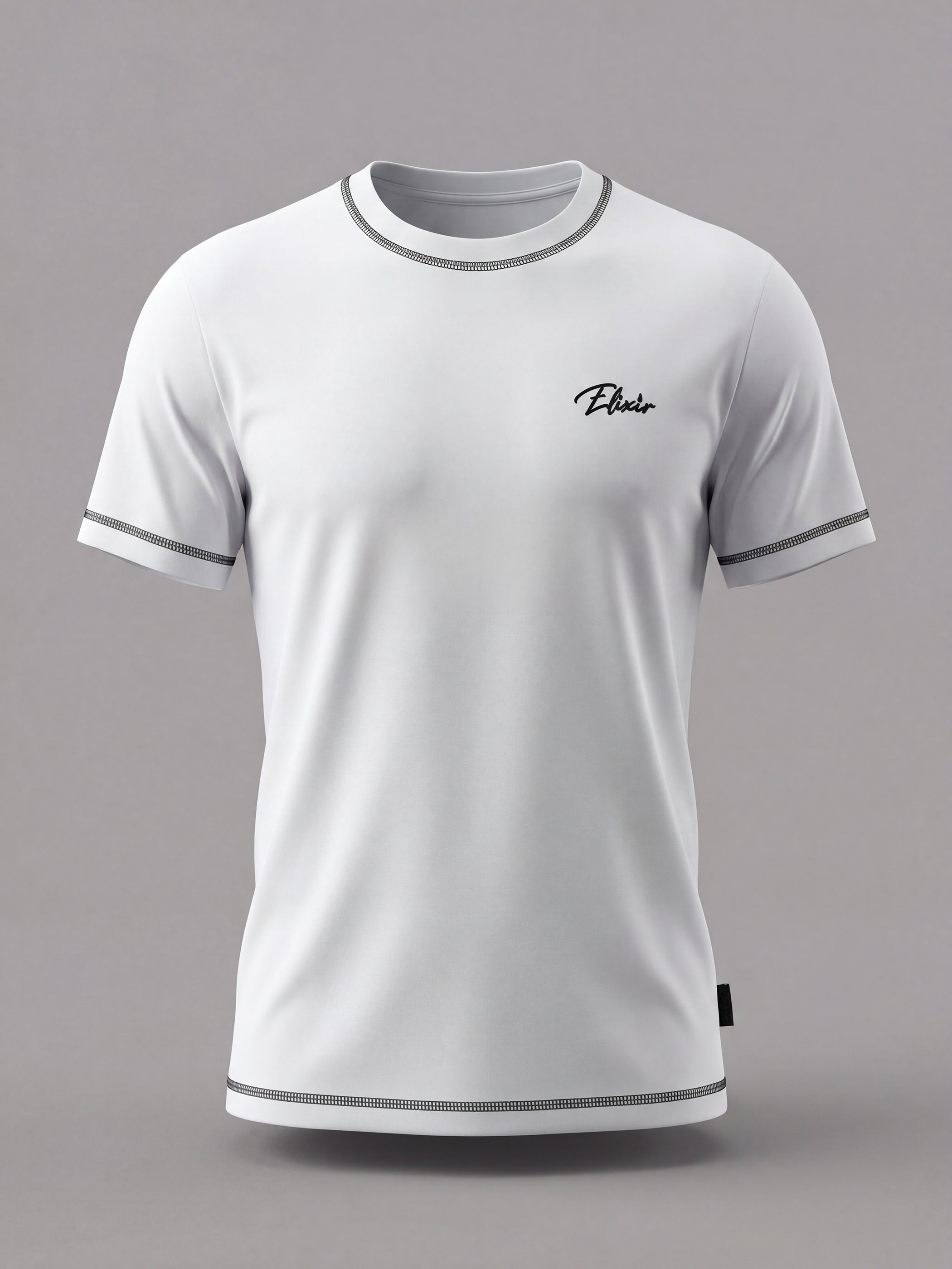 חולצת טישירט קצרה אליקסיר Small Logo & Hand Sewing גברים