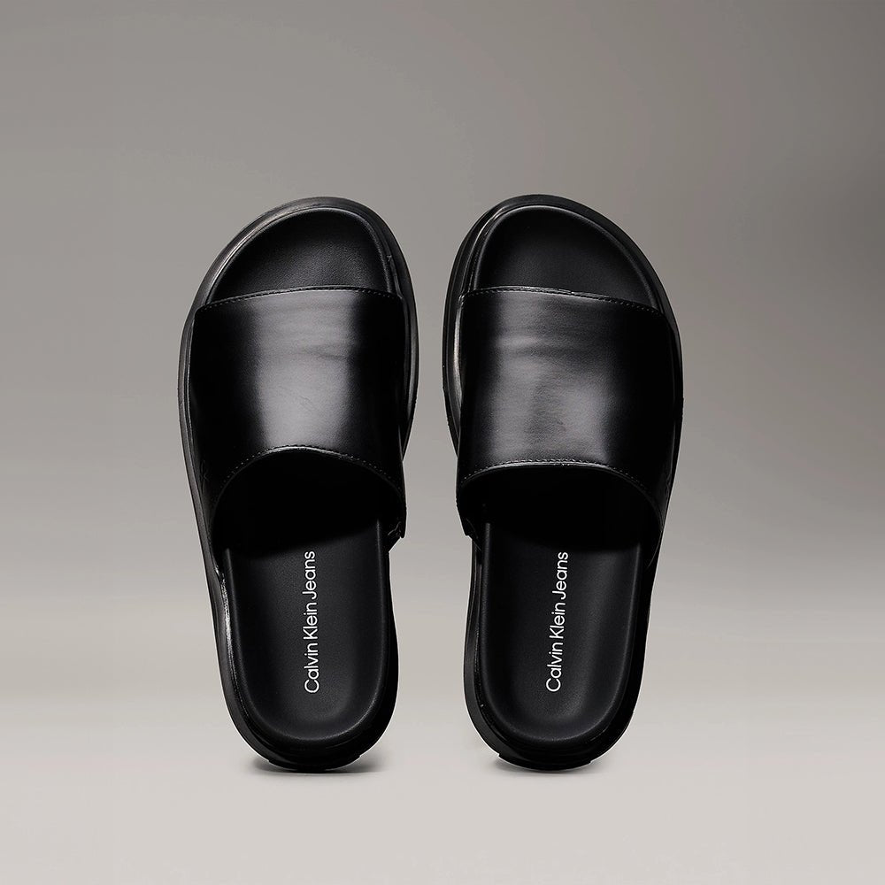 כפכפי סלייד מעור קלווין קליין Flat Molded Slide נשים