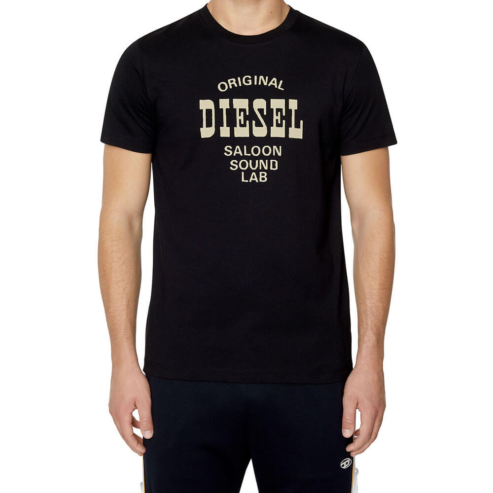 חולצת טישרט דיזל קצרה Saloon Sound Lab Logo גברים