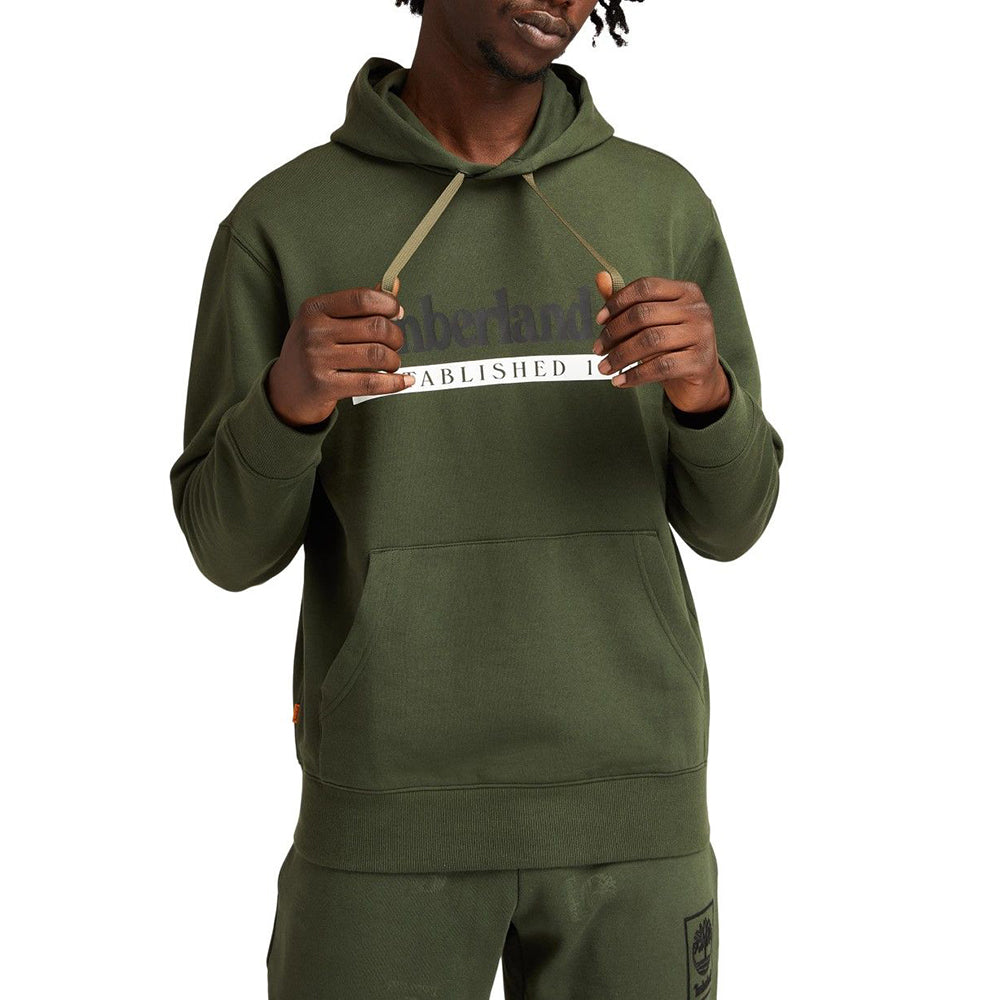 סווטשירט קפוצ'ון טימברלנד עם הדפס לוגו גברים