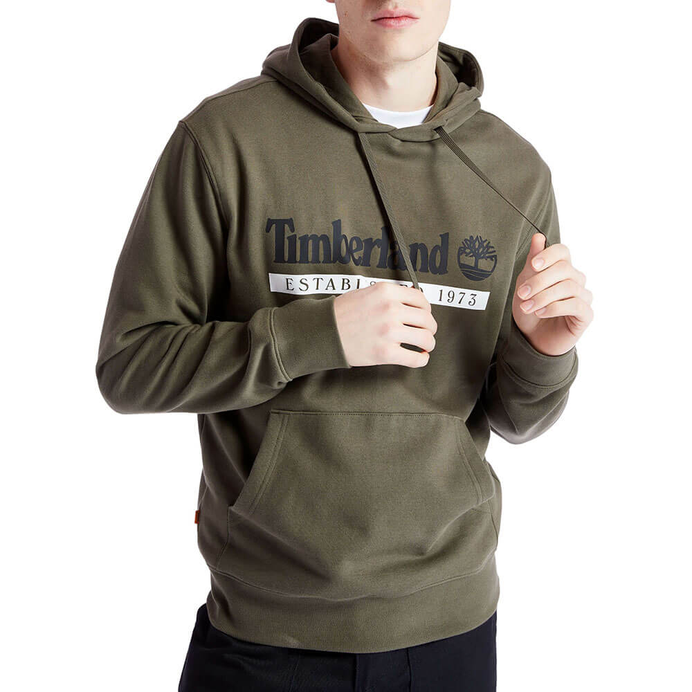 סווטשירט קפוצ'ון טימברלנד עם הדפס לוגו גברים