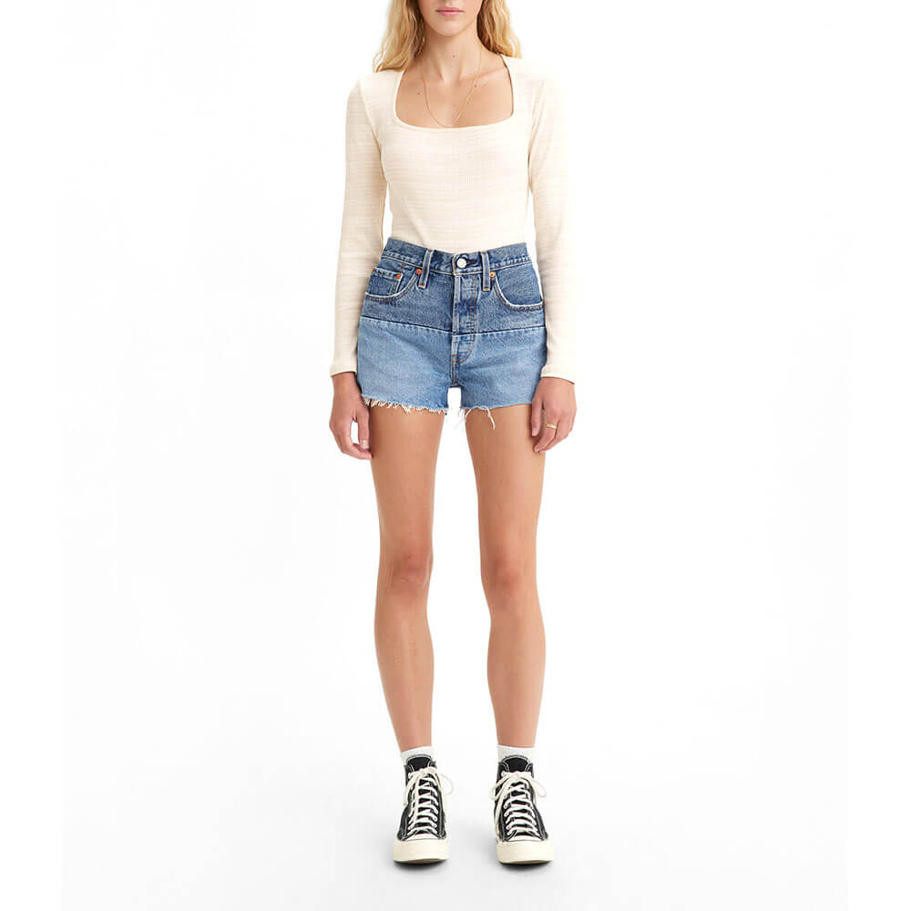 ג'ינס ליוויס 501 קצר קולור בלוק נשים