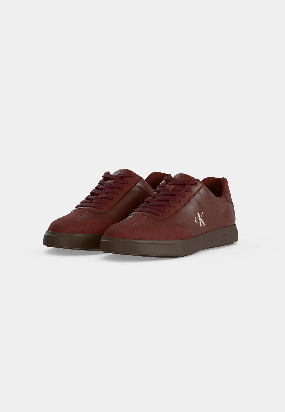 נעלי קלווין קליין Leather Signature Logo Trainers נשים