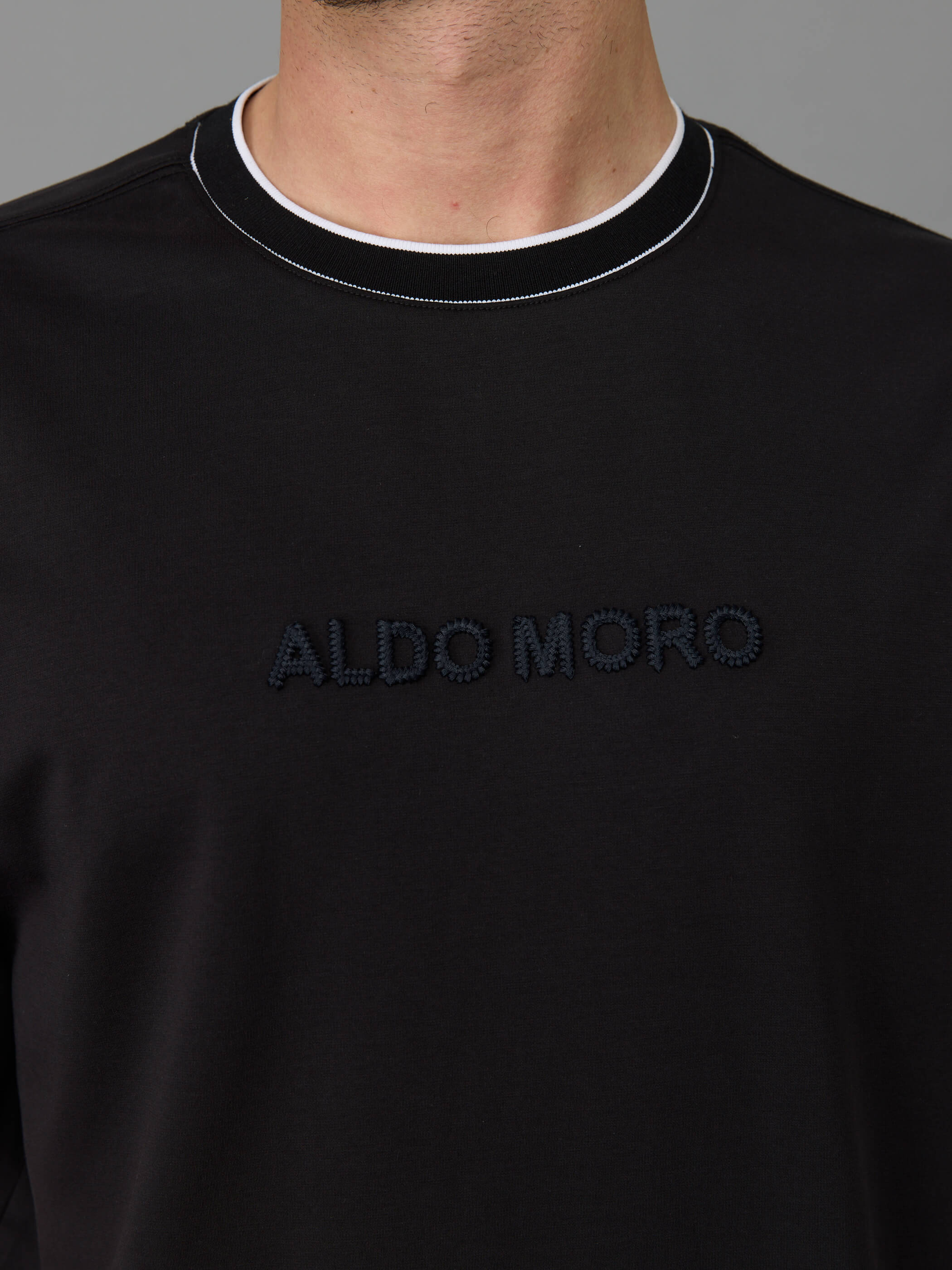 חולצת טישירט קצרה אלדו מורו Strip Collar גברים