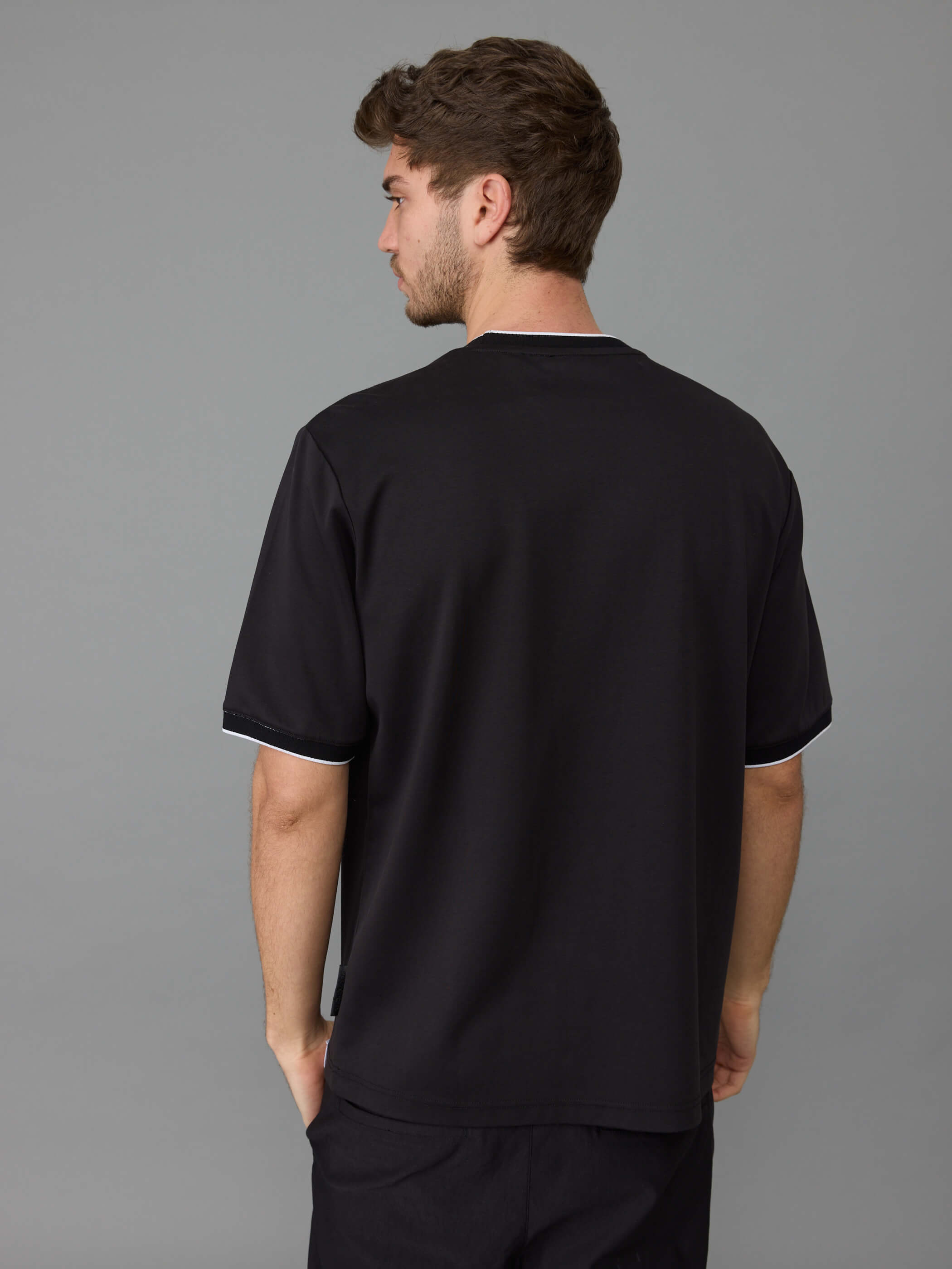 חולצת טישירט קצרה אלדו מורו Strip Collar גברים