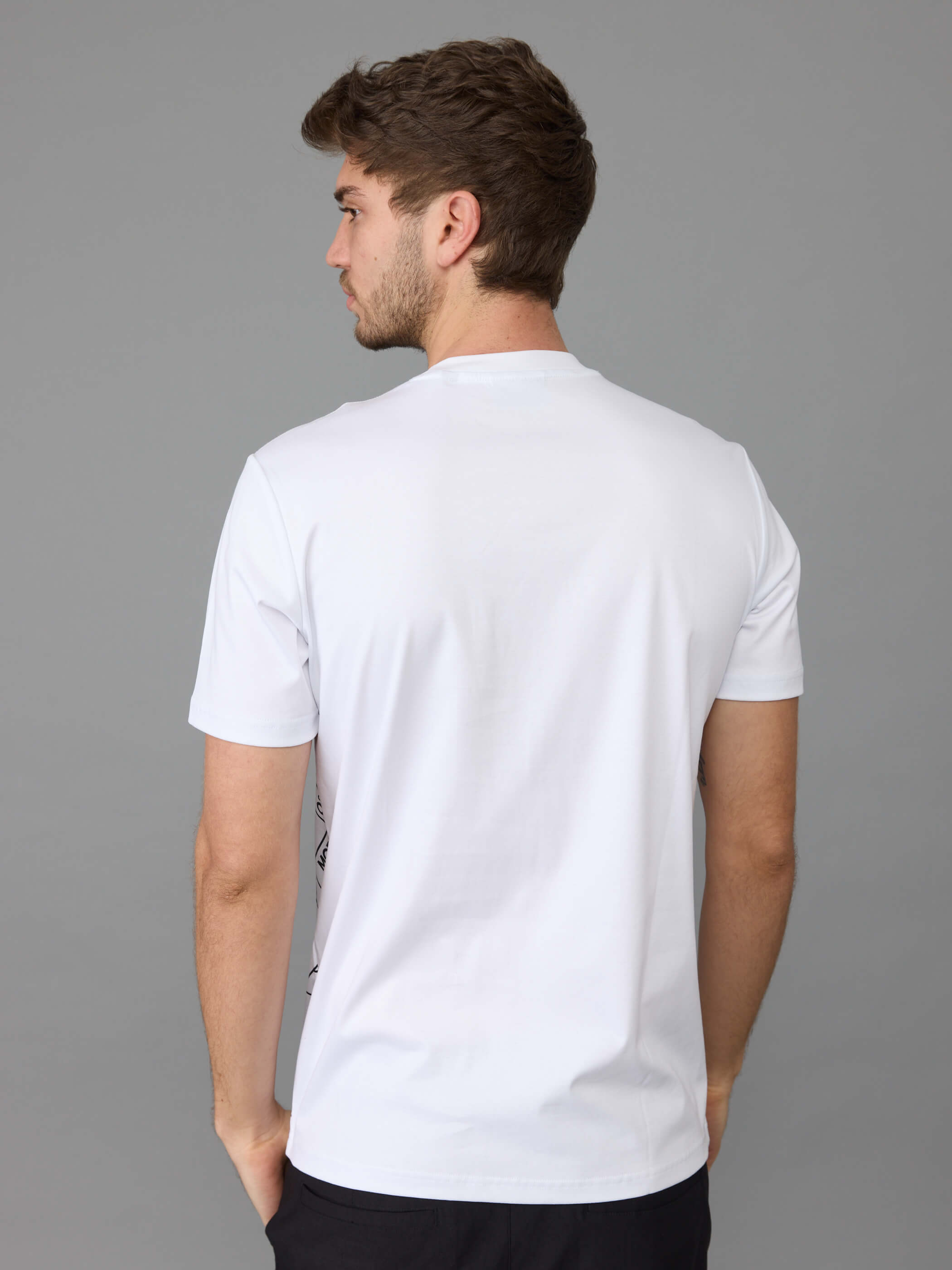 חולצת טישירט קצרה אלדו מורו Strip Print גברים