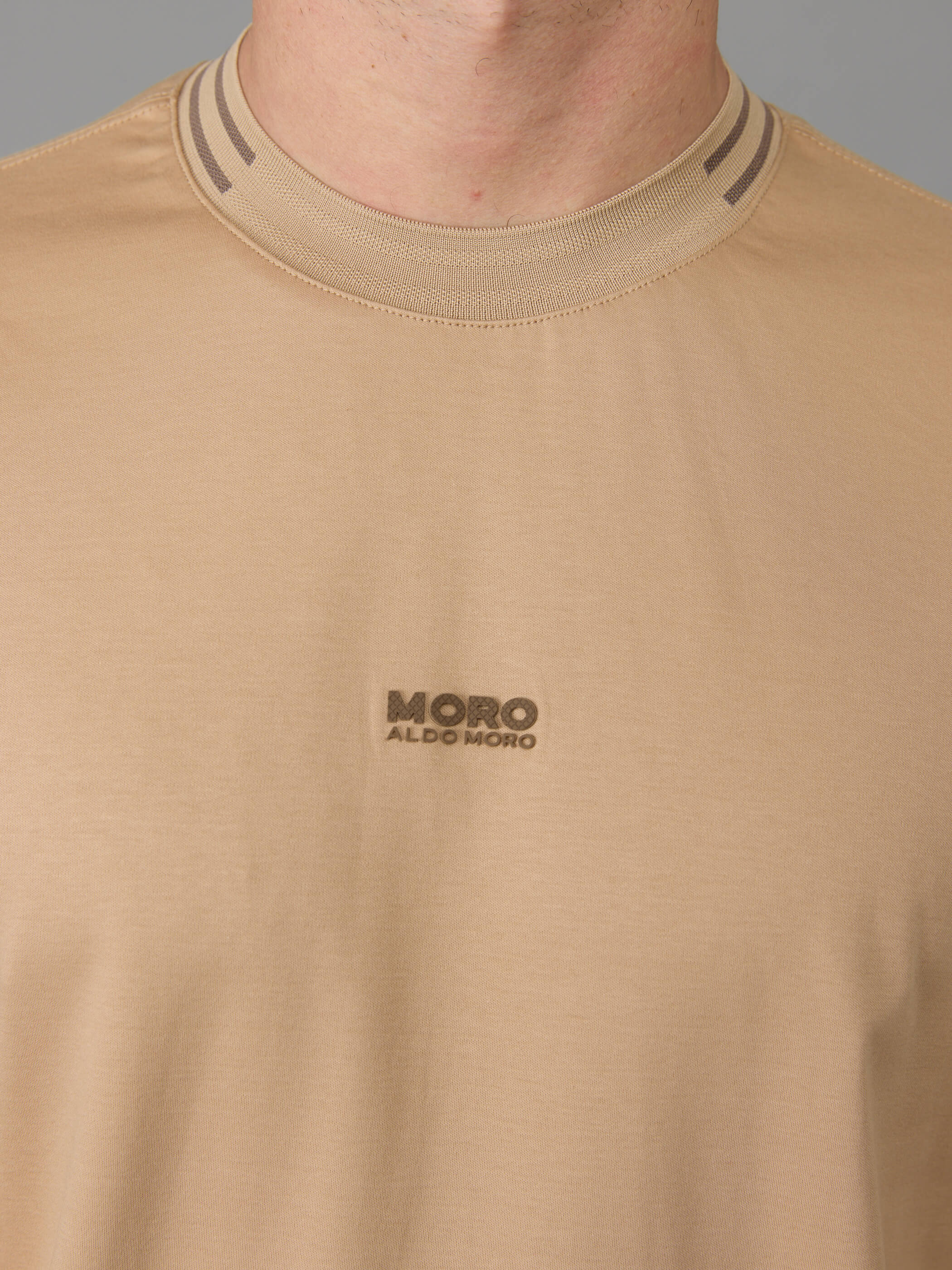חולצת טישירט קצרה אלדו מורו Strip Collar גברים