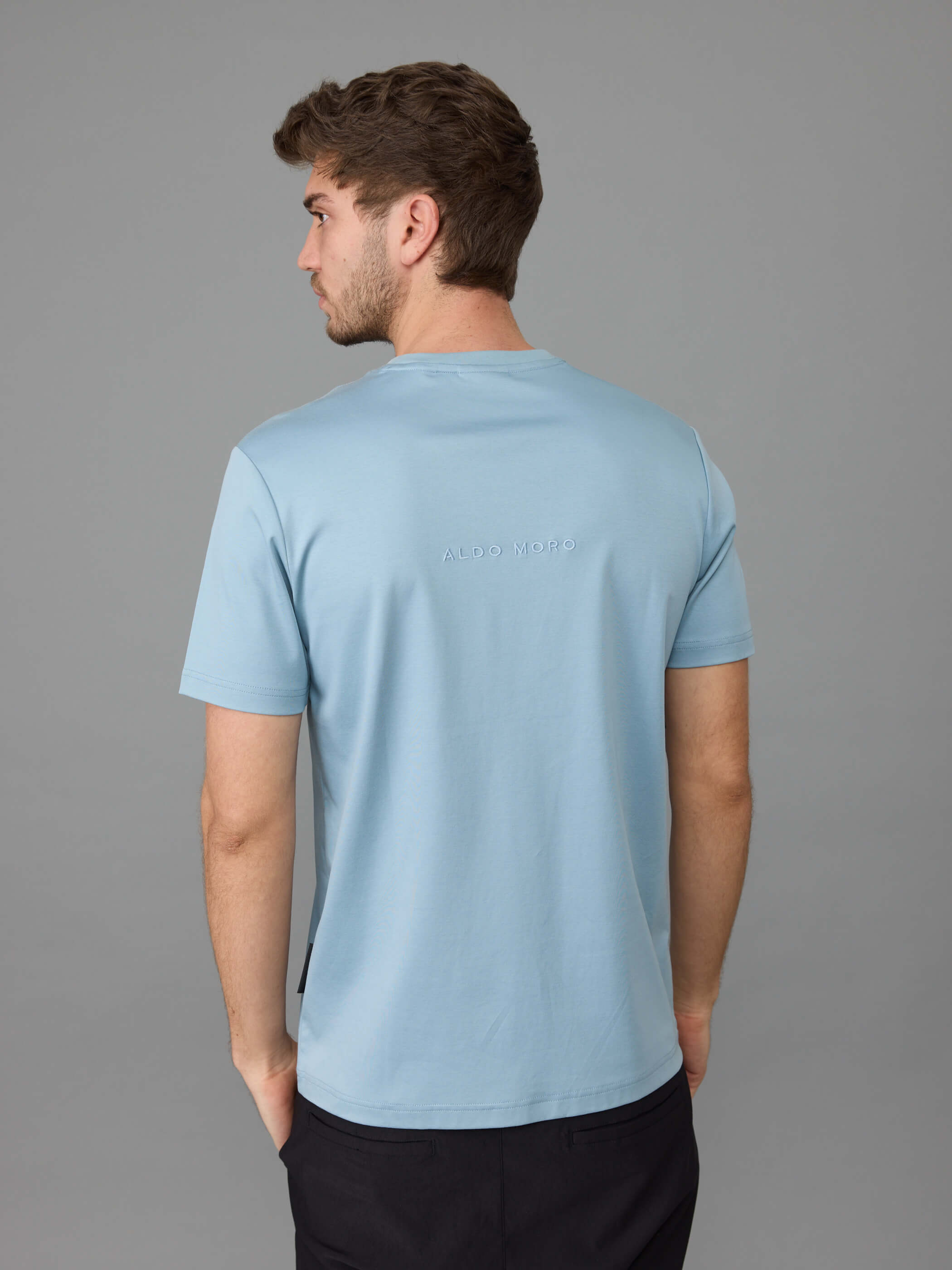 חולצת טישירט קצרה אלדו מורו Back Logo Letters גברים