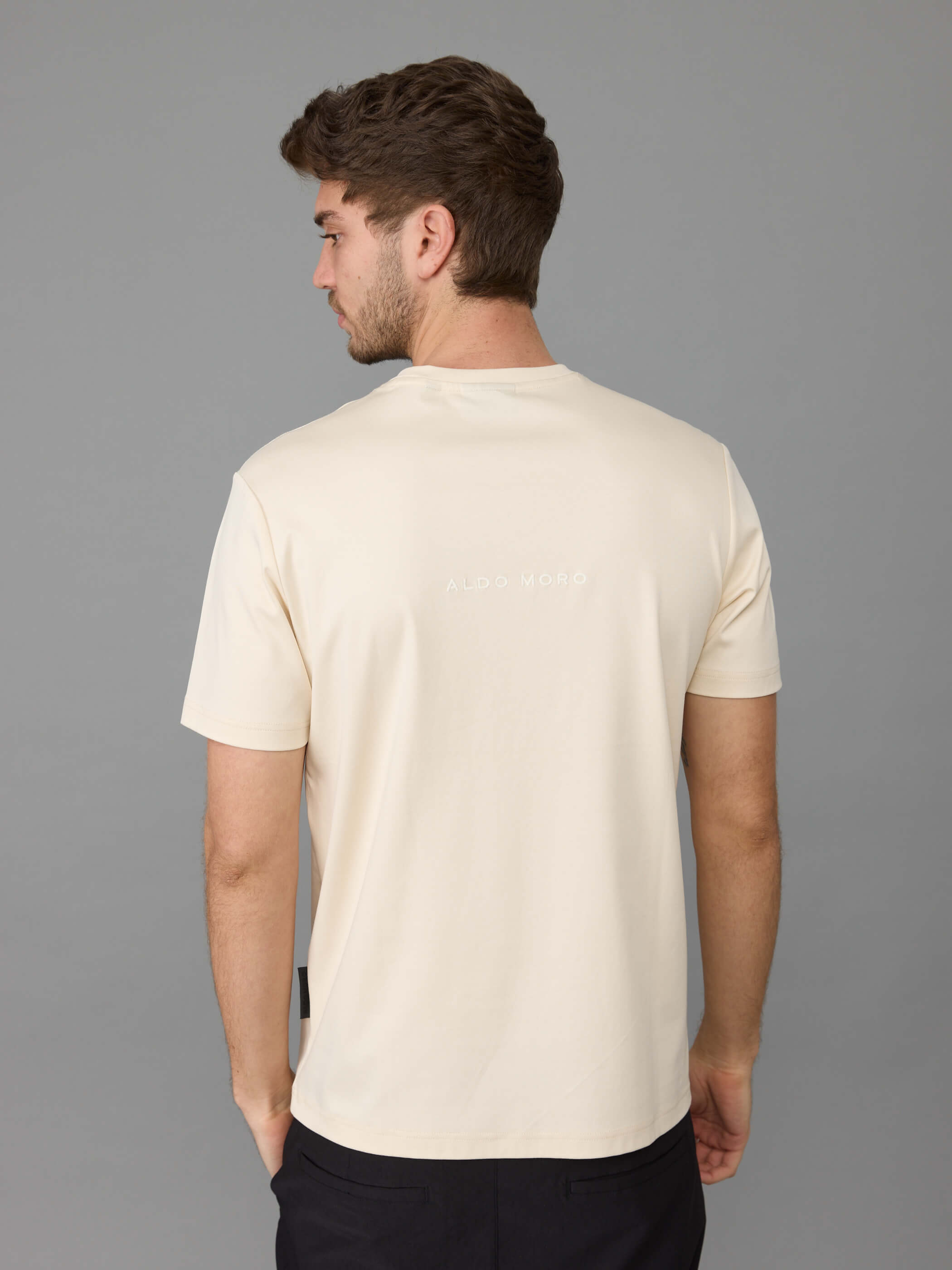 חולצת טישירט קצרה אלדו מורו Back Logo Letters גברים
