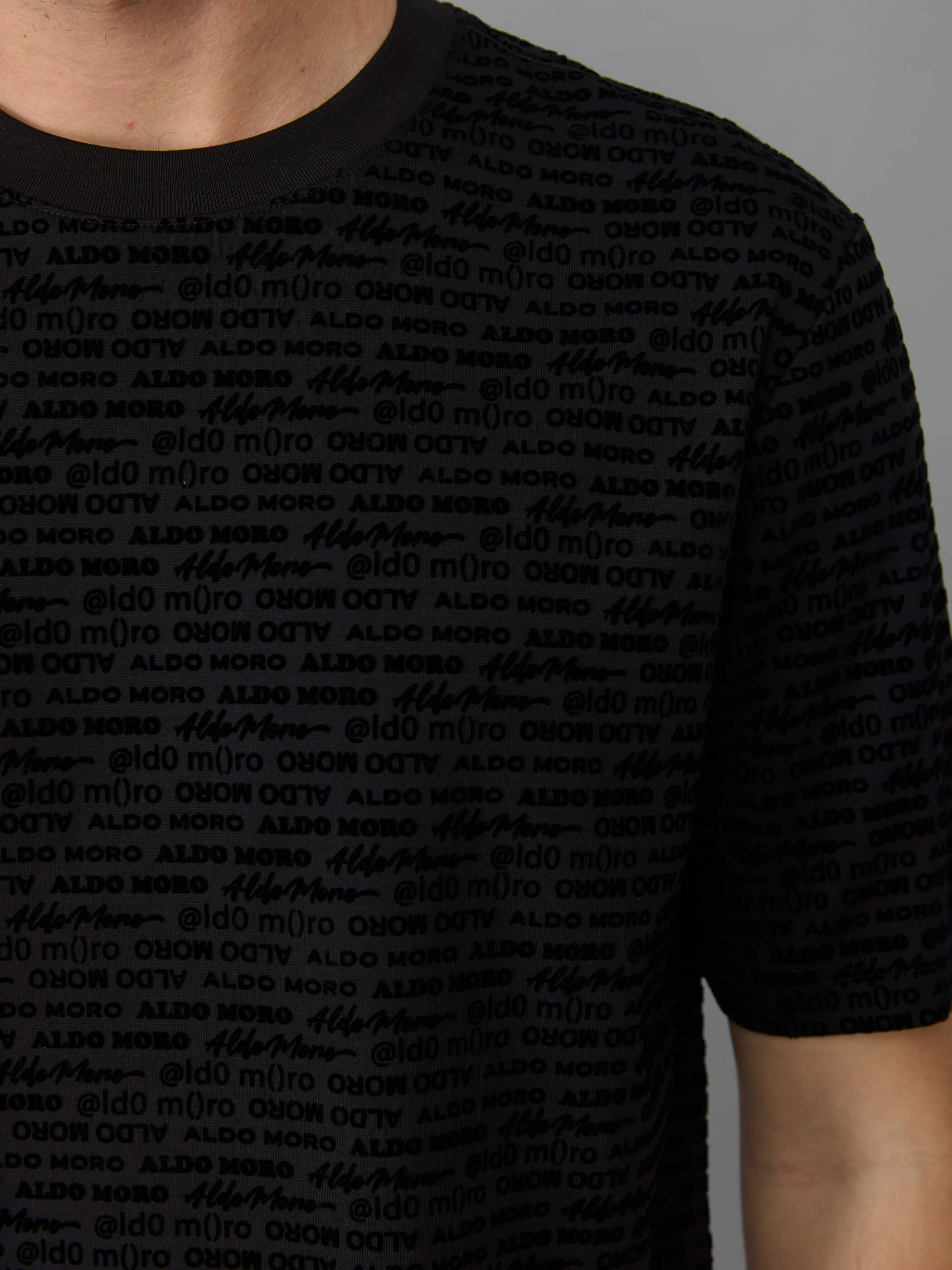 חולצת טישירט קצרה אלדו מורו All Over Logo גברים