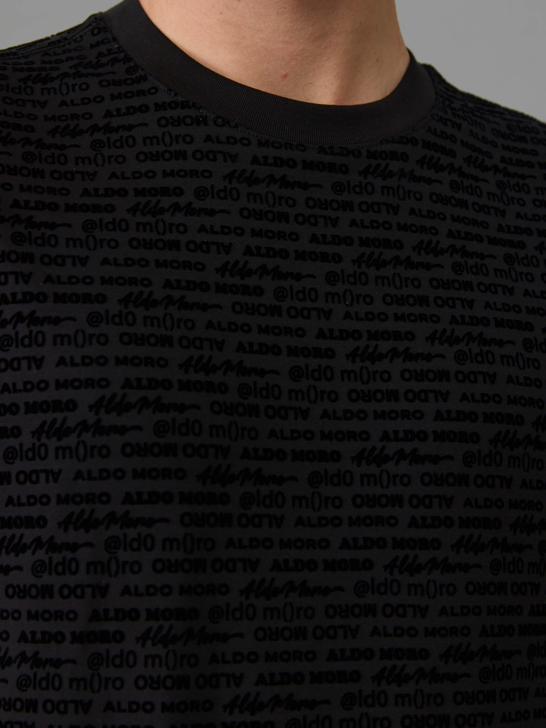 חולצת טישירט קצרה אלדו מורו All Over Logo גברים