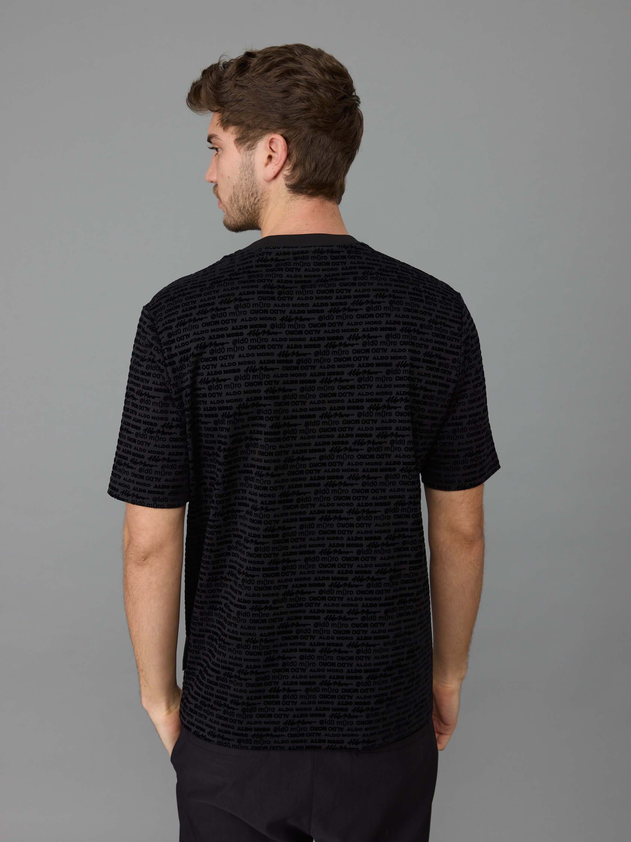 חולצת טישירט קצרה אלדו מורו All Over Logo גברים