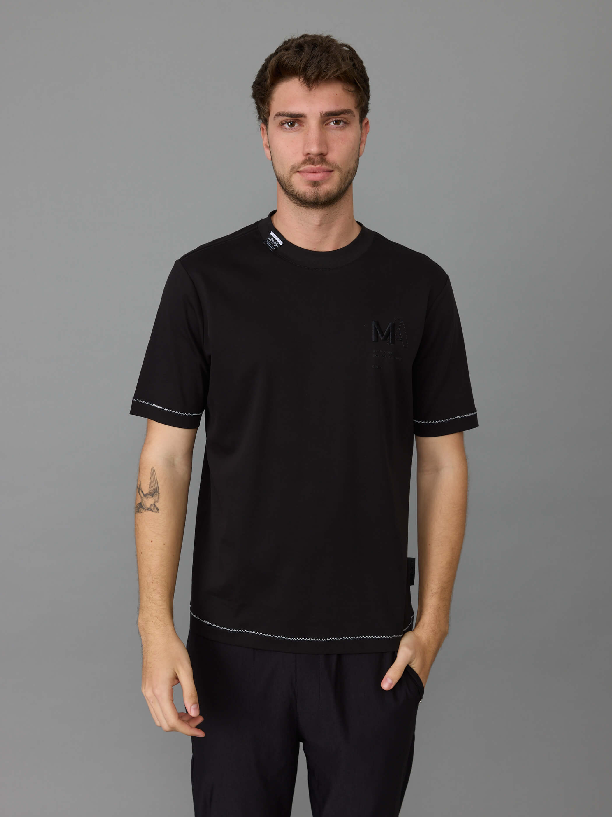 חולצת טישירט קצרה אלדו מורו Label Collar גברים