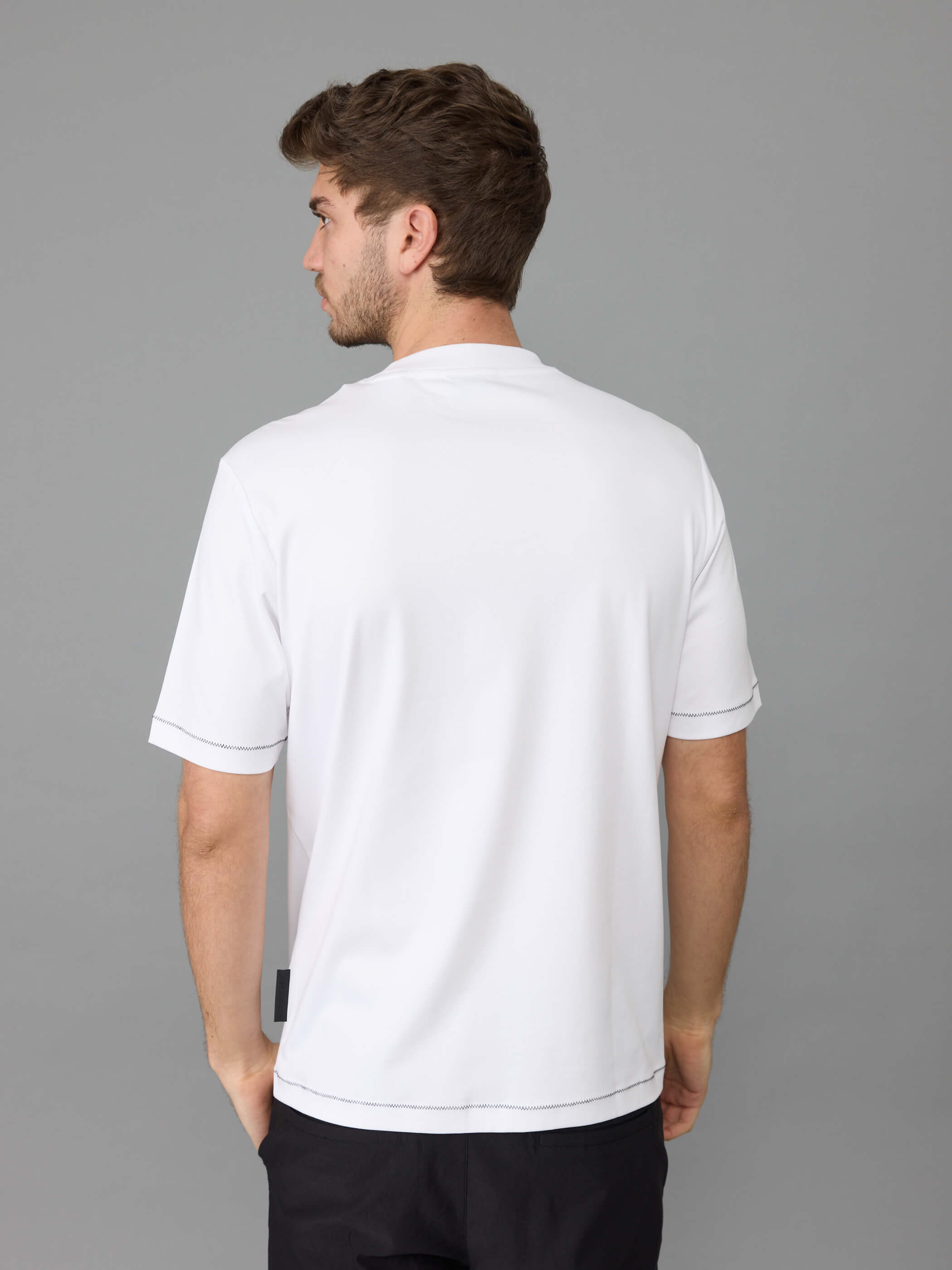 חולצת טישירט קצרה אלדו מורו Label Collar גברים