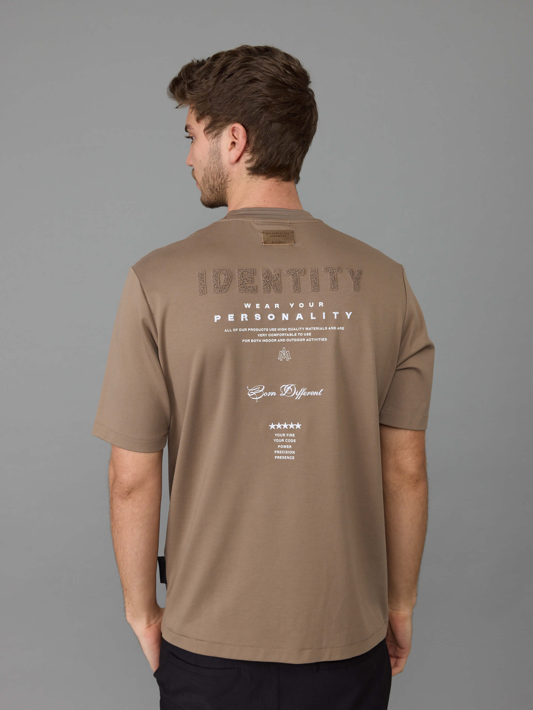 חולצת טישירט קצרה אלדו מורו Back Identity גברים